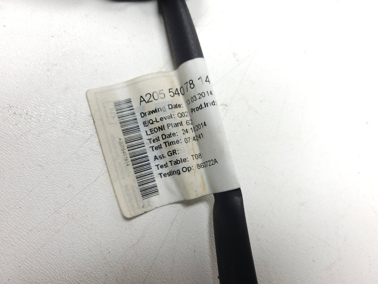 15-20 Mercedes C300 W205 Fuel Tank Wire Harness A2055407814 OEM
