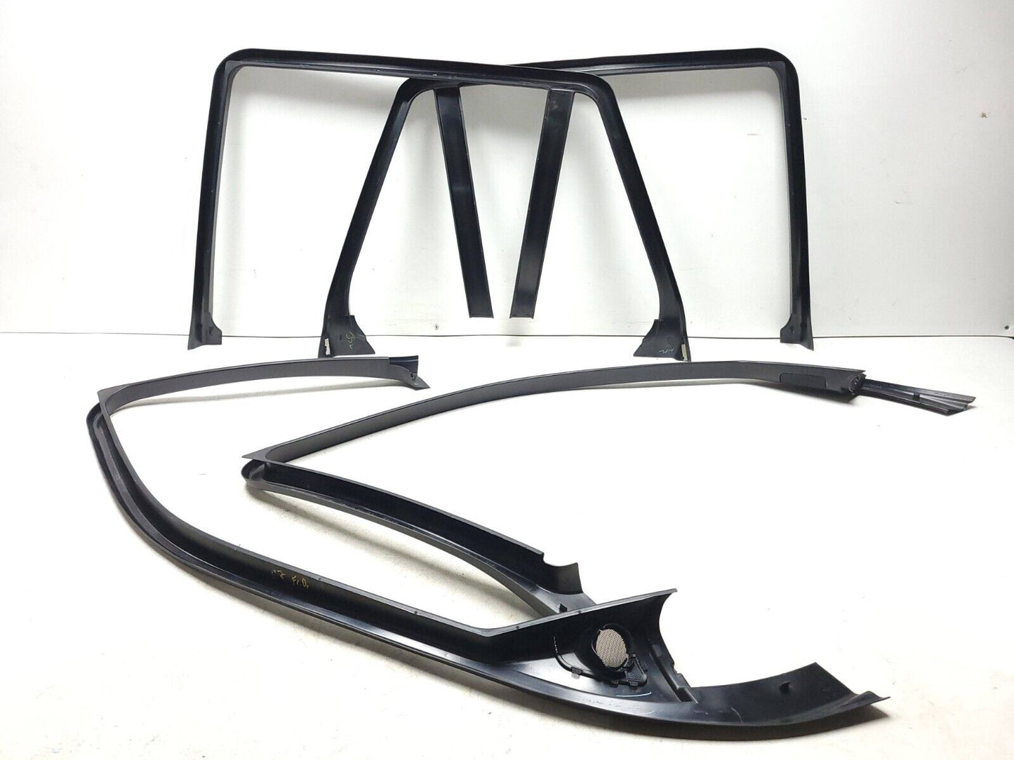 07 - 13 BMW X5 Interior Door Window Chanel Frame Cover Trim 4pcs OEM