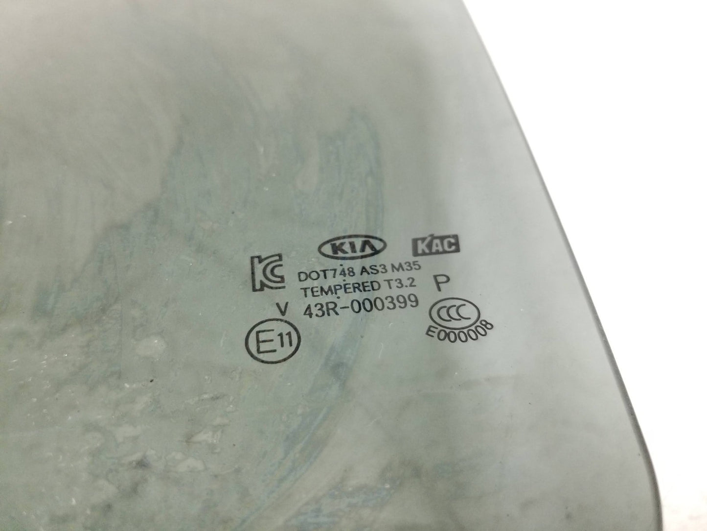 2014 - 2019 Kia Soul Door Window Glass Rear Driver Side Left OEM