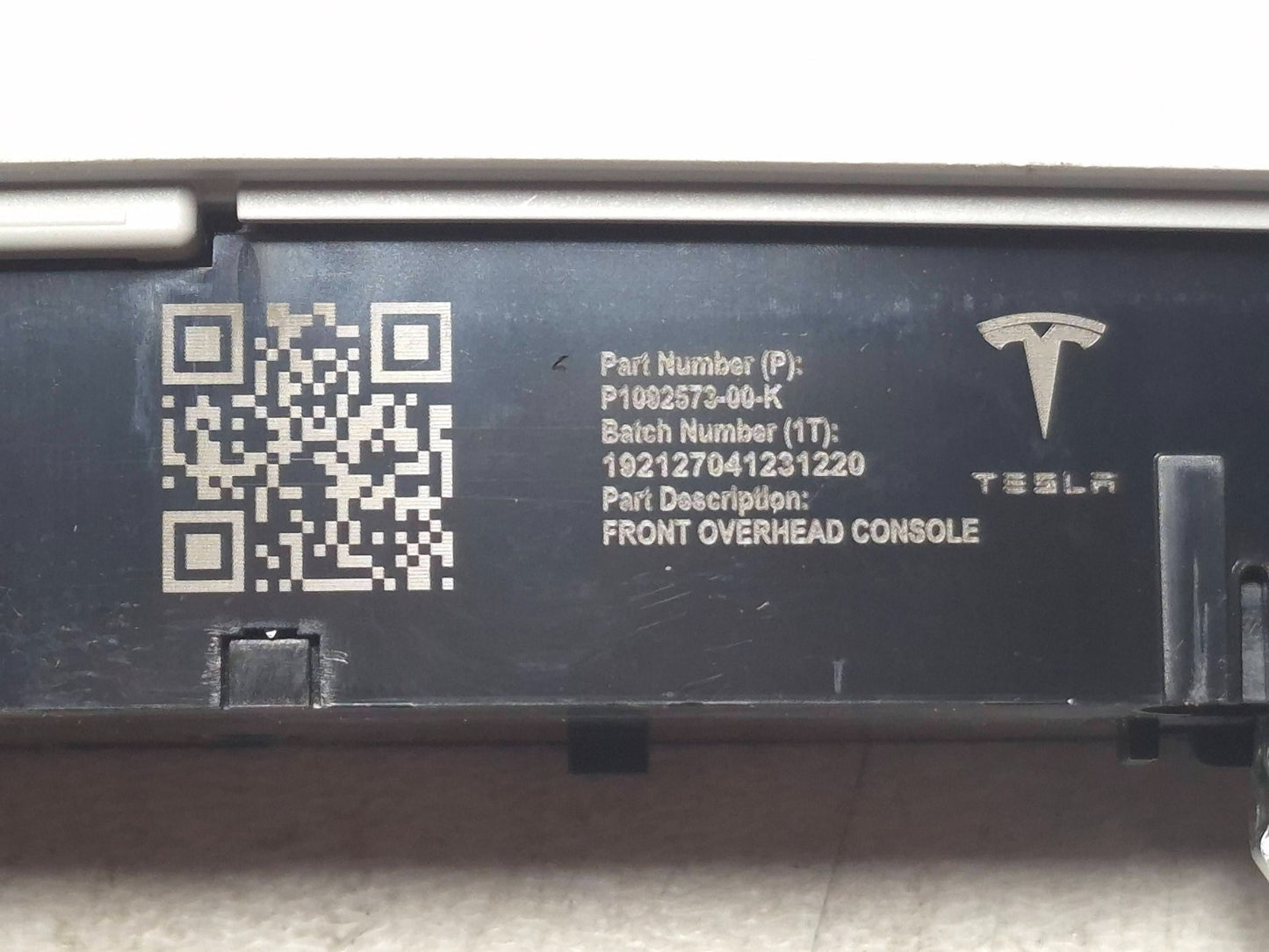 2019 Tesla Model 3 Front Overhead Console Dome Light OEM