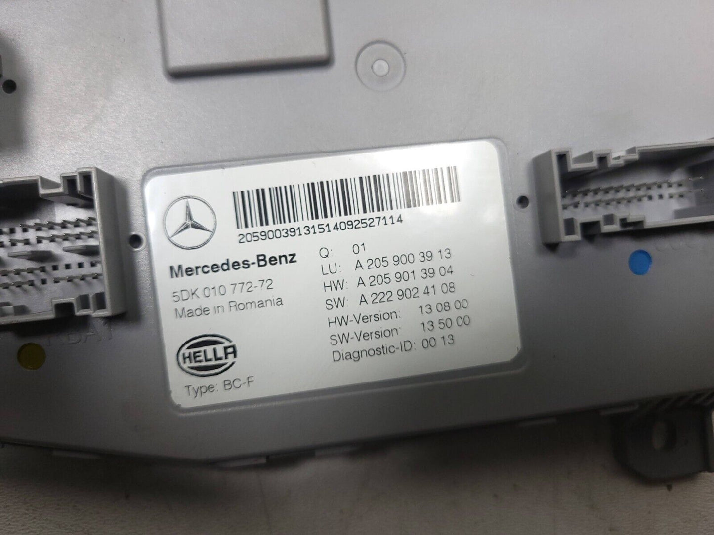 15-20 Mercedes C300 W205 Sam Signal Activation Control Module A2059003913 OEM