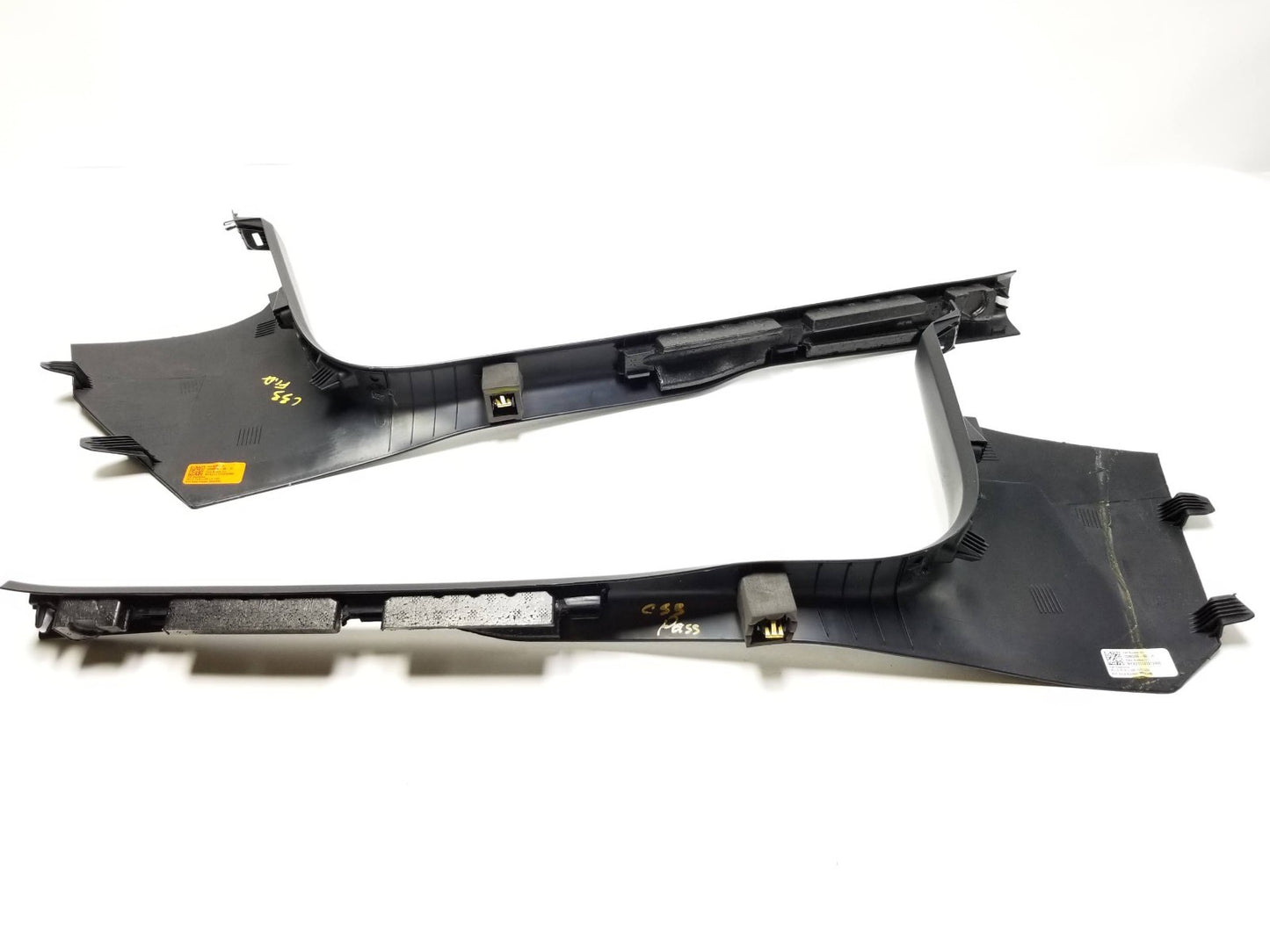 2021 Tesla Model 3 Front A Pillar Sill Scuff Plate Trim Left & Right Pair OEM
