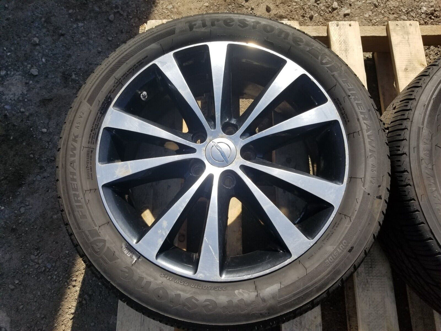 11-14 Chrysler 200 Wheel Rim R18 W/ Tire 225/50r18 8.8/32" 2pcs OEM