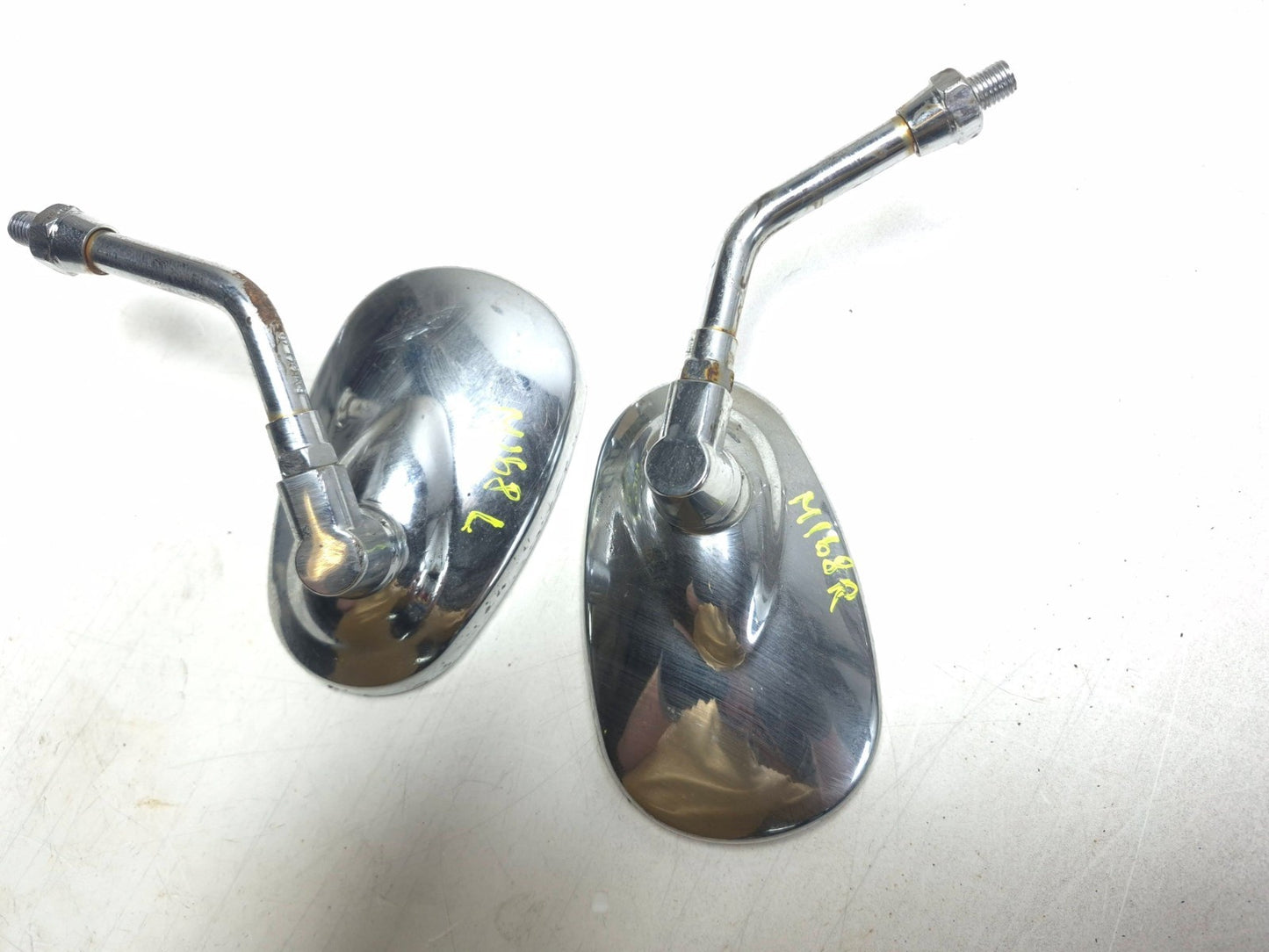 1991 Kawasaki Vulcan 500 En500 Mirror Left & Right Pair OEM