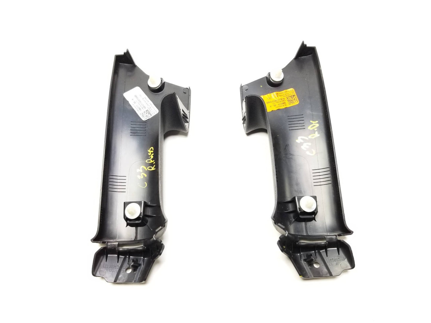 2021 Tesla Model 3 Rear Upper C Pillar Trim Cover Left & Right Pair OEM