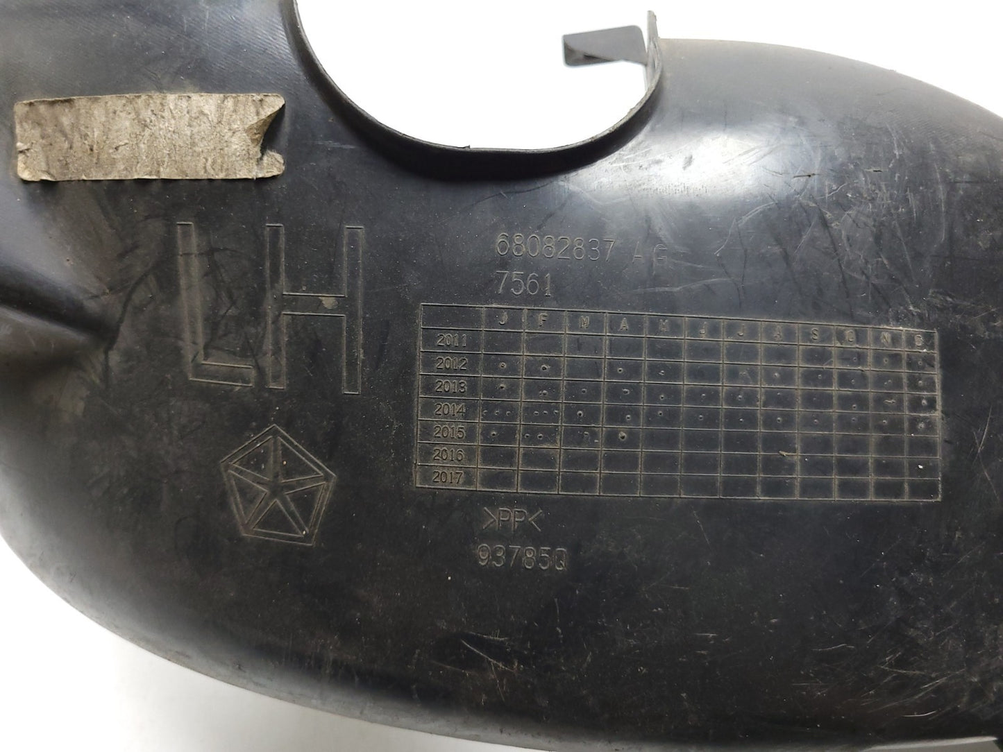 2013 Dodge Dart Fender Liner Splash Guard Driver Side Left Front & Rear OEM