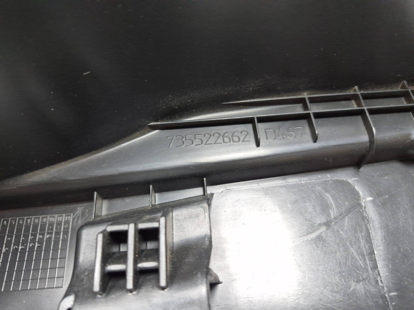2014 Fiat 500l Rear Trunk Liftgate Sill Scuff Plate Cover OEM