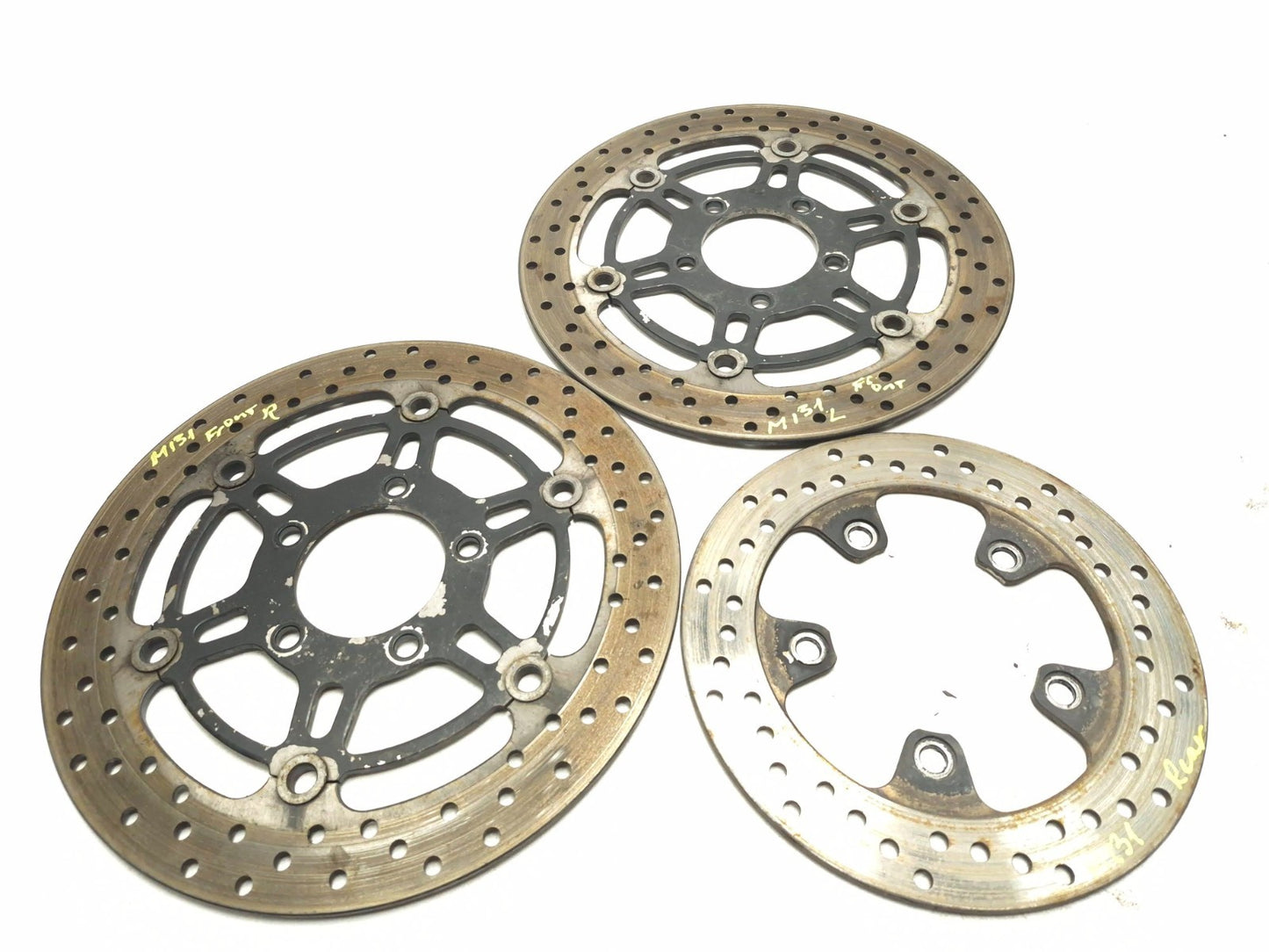 2003 Suzuki Sv 650 Brake Disc Rear & Front 3 Pcs OEM