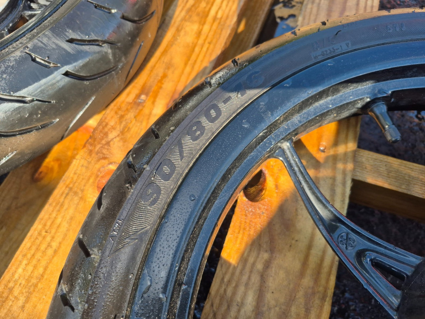 2022 Piaggio Liberty 150 Wheel Rim W/tire Front & Rear Pair OEM