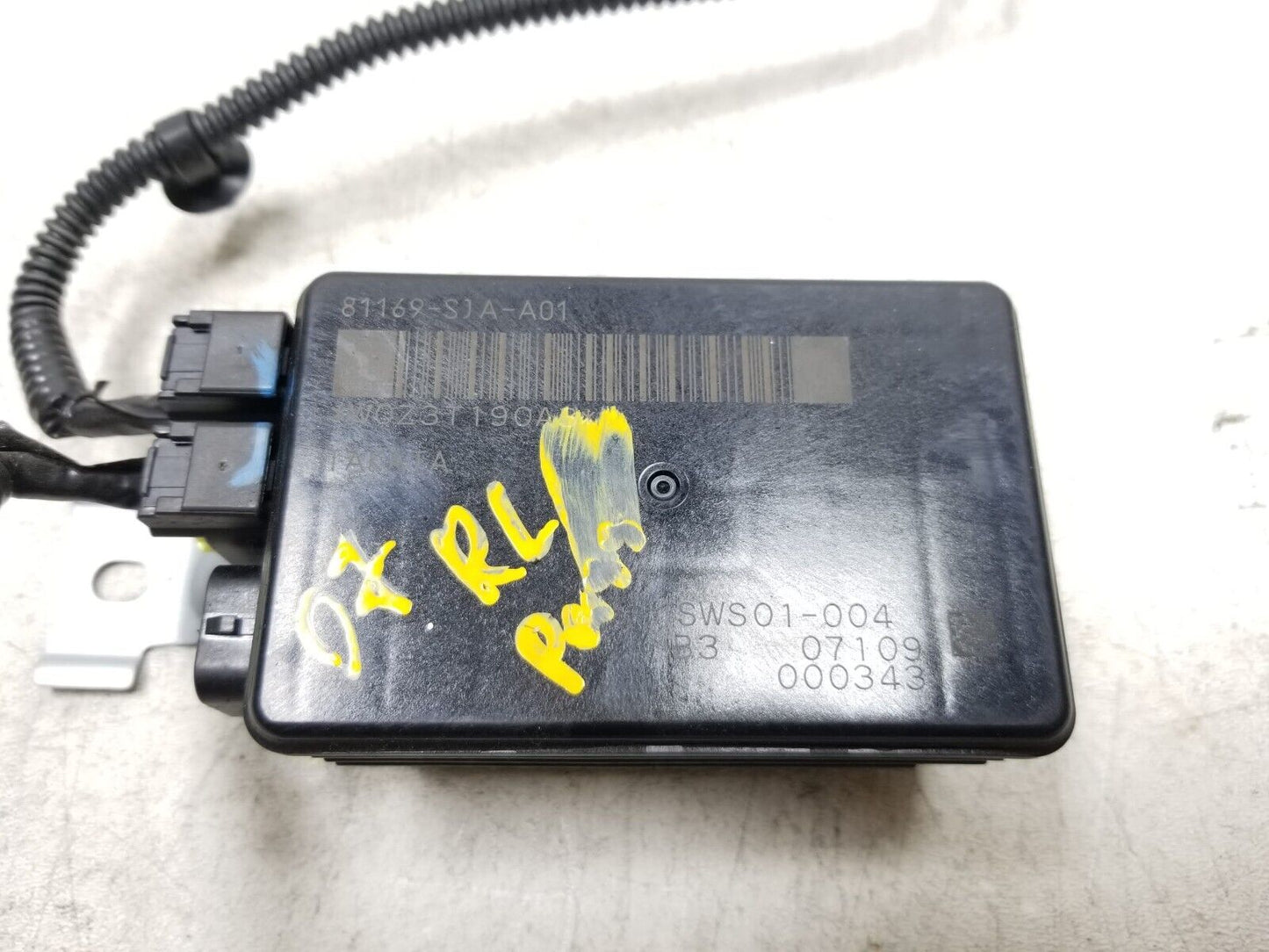 06 07 08 Acura Rl Front Passenger Seat Weight Control Module 81169sjaa01 OEM