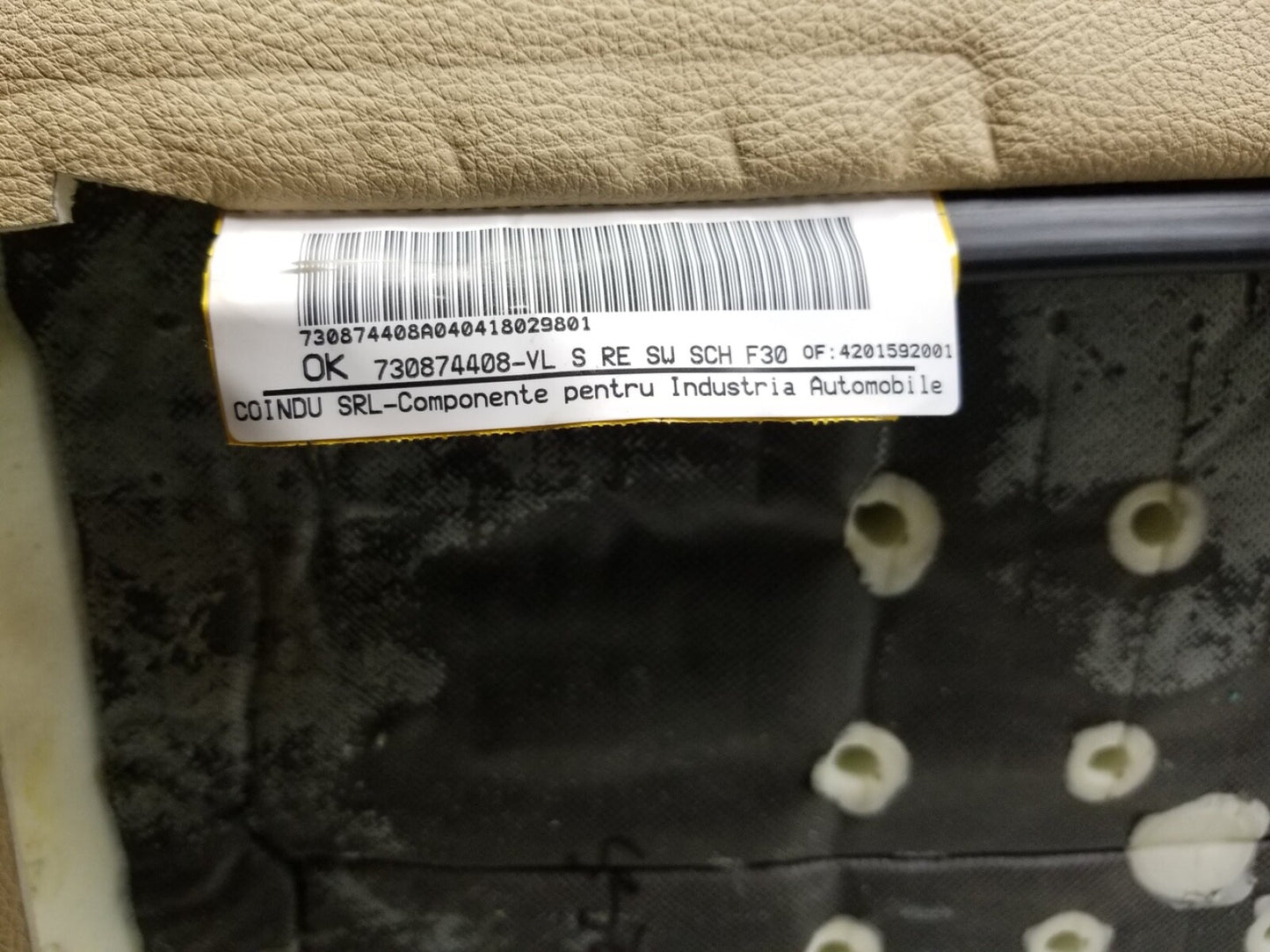 2013 - 2018 BMW 330xi F30 Front Upper Seat Cushion Passenger Side Right OEM