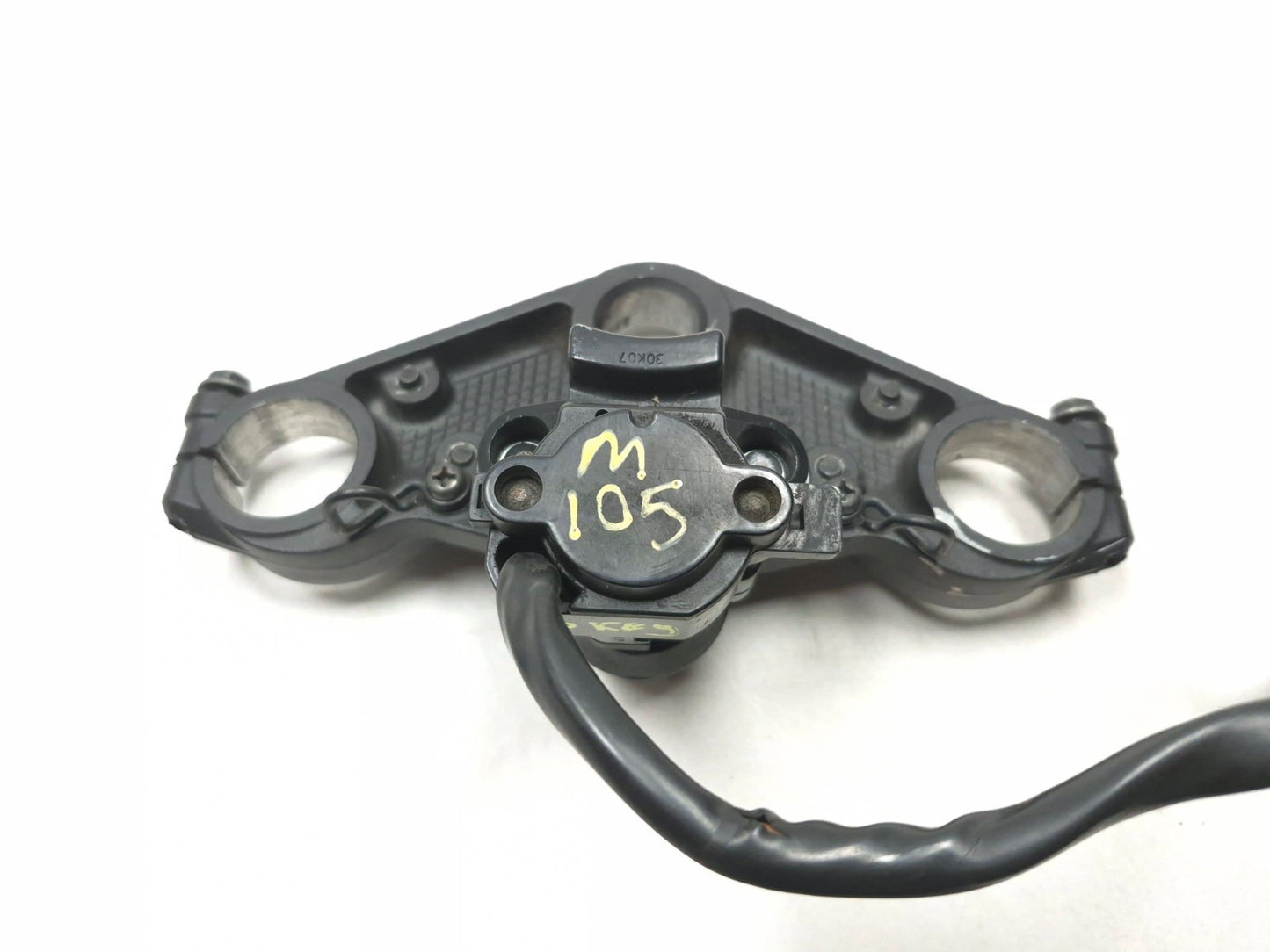 2008 Kawasaki Ninja 250r Ex250j Upper Triple Tree & Ignition Lock Switch OEM