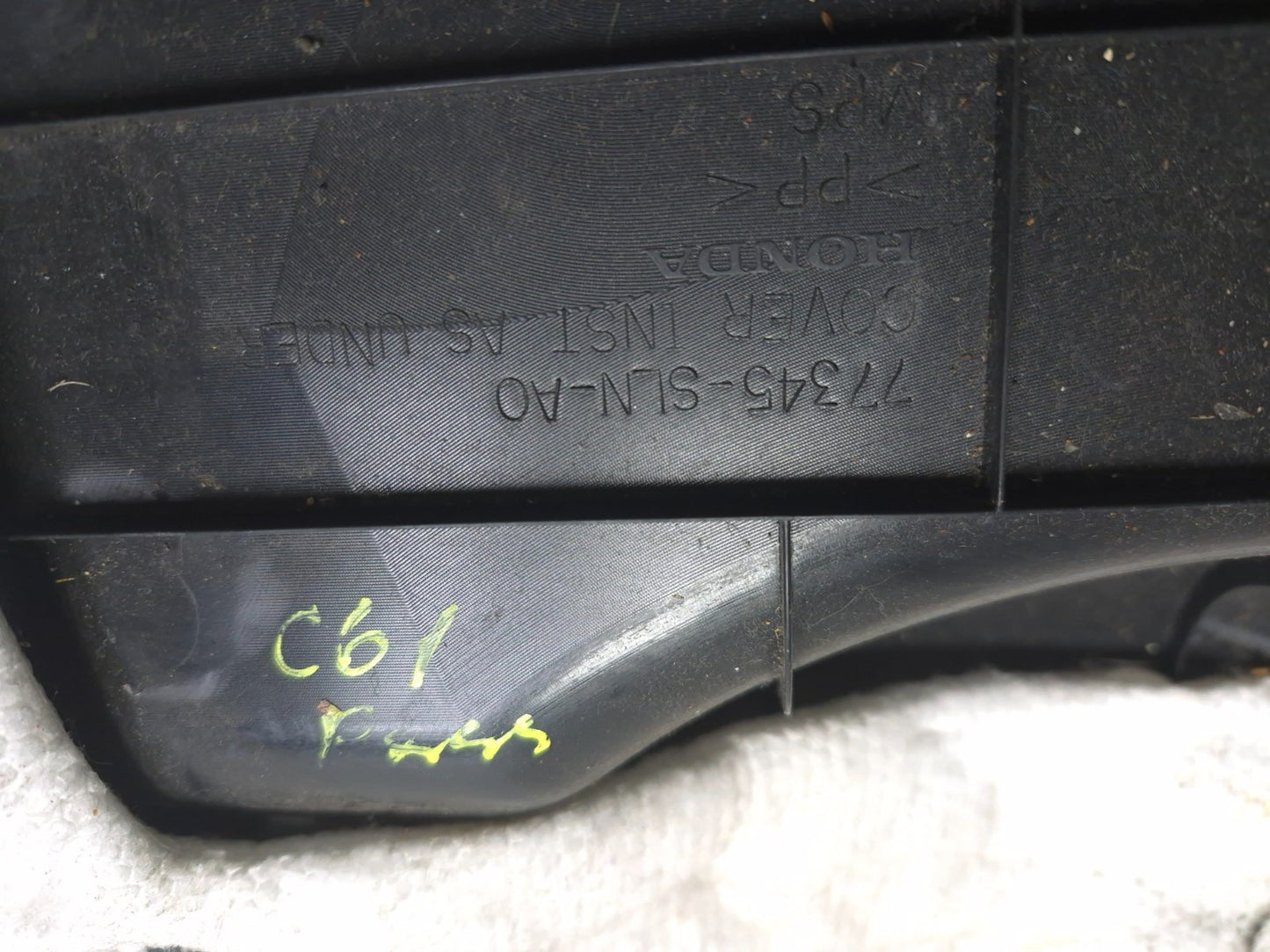2007 Honda Fit Dash Lower Trim Cover Passenger Side Right OEM