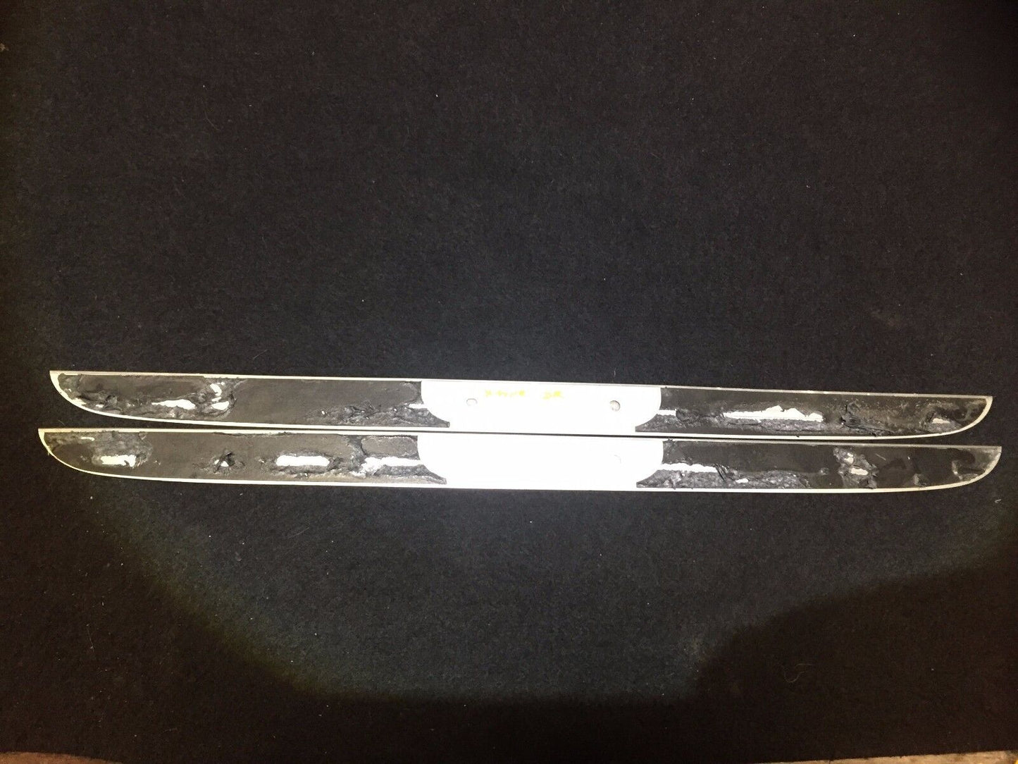02-08 Jaguar X-type Front Door Step Sill Chrome Panel Molding 2pcs OEM