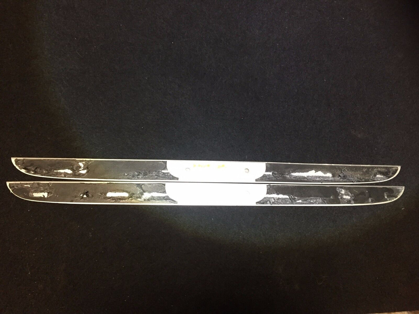 02-08 Jaguar X-type Front Door Step Sill Chrome Panel Molding 2pcs OEM