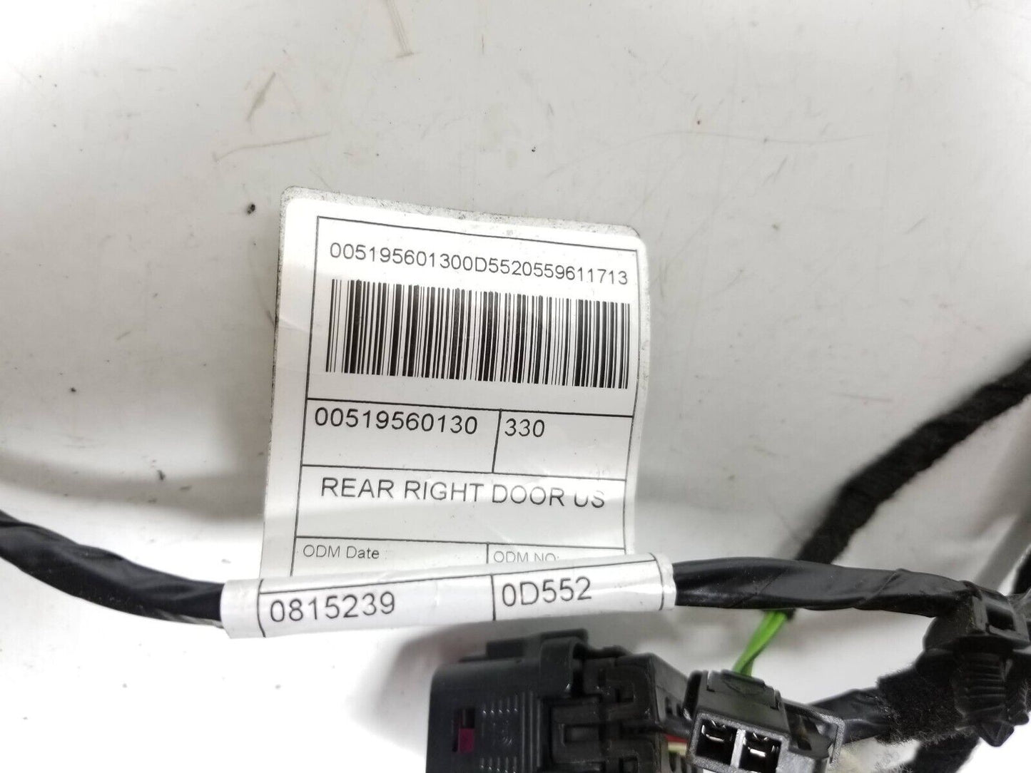 14-17 Fiat 500l Door Wire Harness Rear Passenger Right Side 519560130 OEM