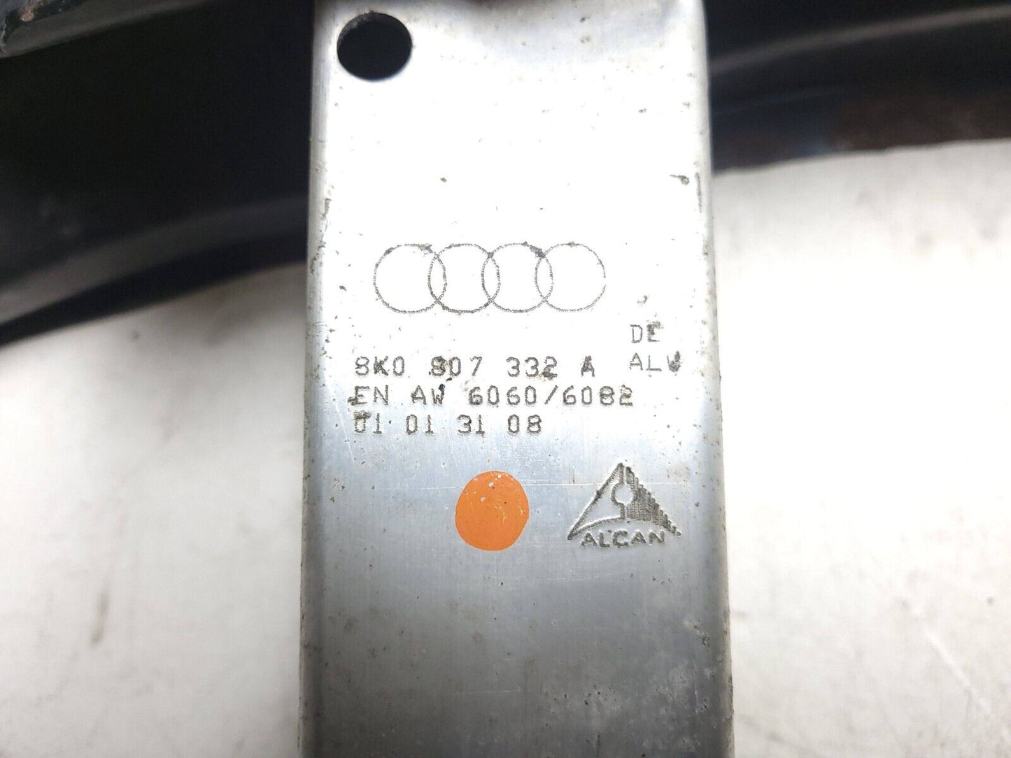 09-16 Audi A4 Quattro Rear Bumper Reinforcement Absorber Bar OEM