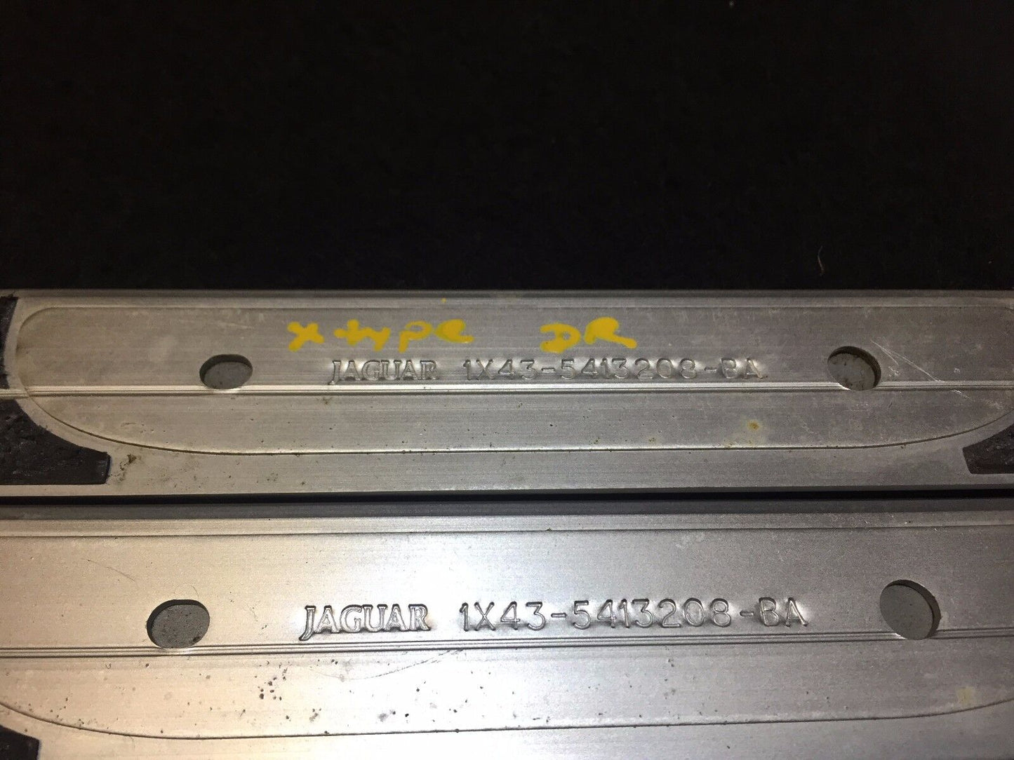 02-08 Jaguar X-type Front Door Step Sill Chrome Panel Molding 2pcs OEM