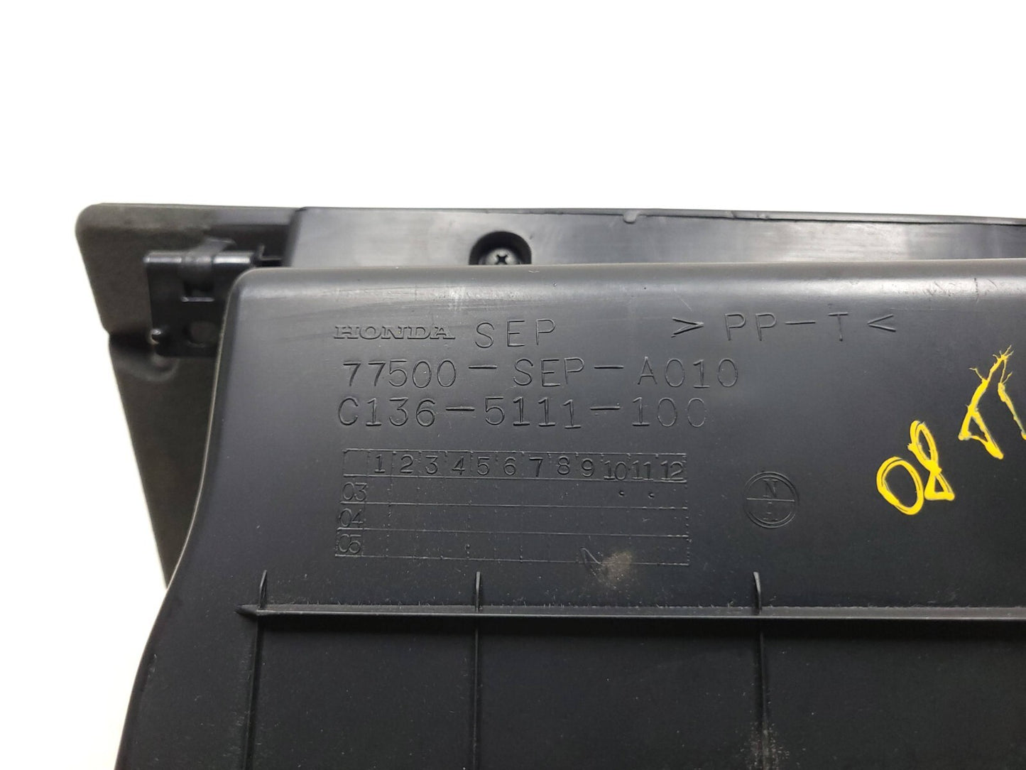 2004 - 2008 Acura Tl Glove Box Storage Compartment OEM