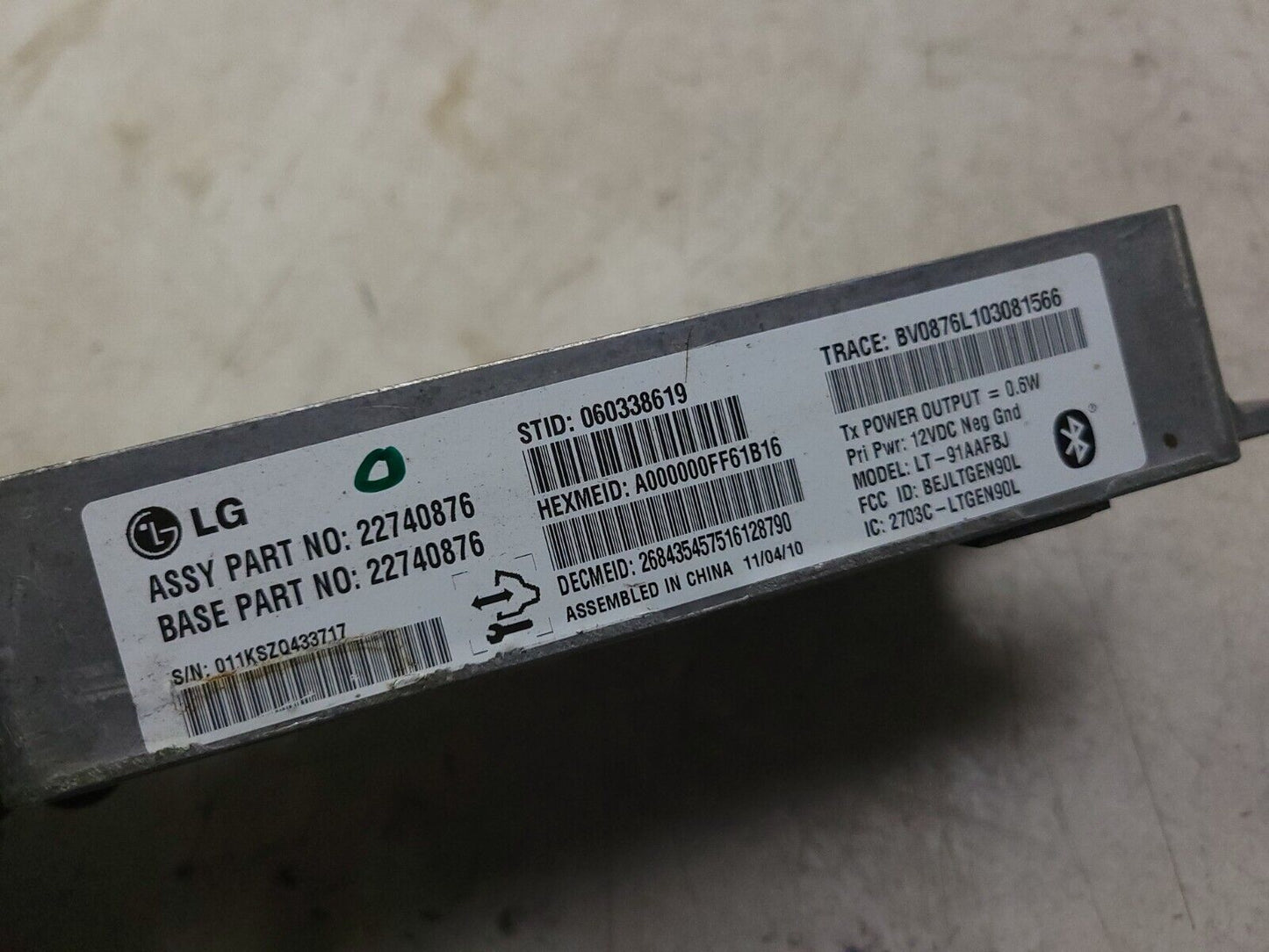 10-15 Chevrolet Equinox Onstar Communication Module 22740876 OEM