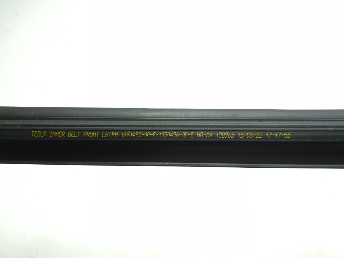 2022 Tesla Model 3 Front Left Driver Door Window Outer Belt Molding & Seal OEM