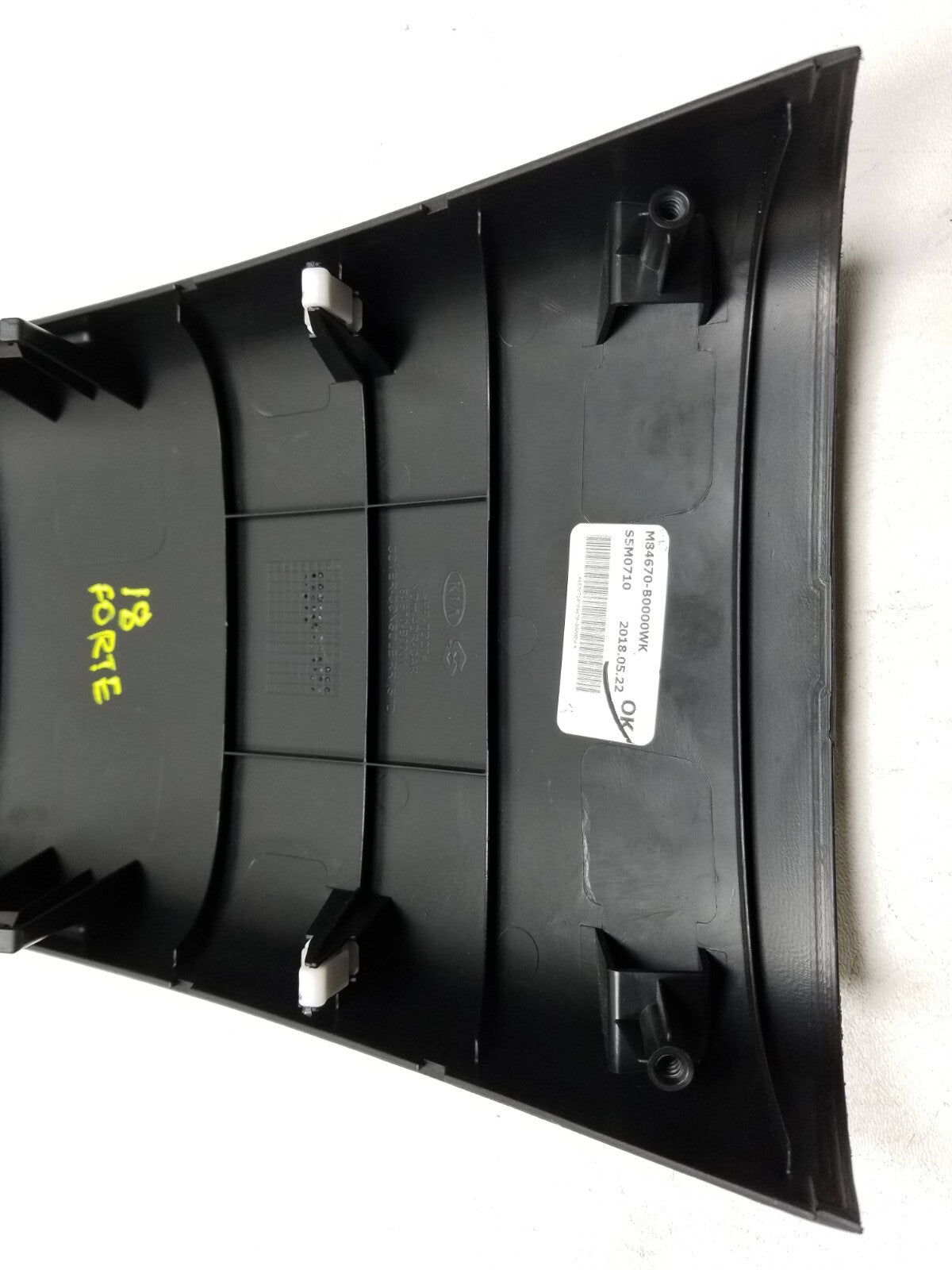 14 15 16 17 18 Kia Forte Center Console Trim Rear OEM