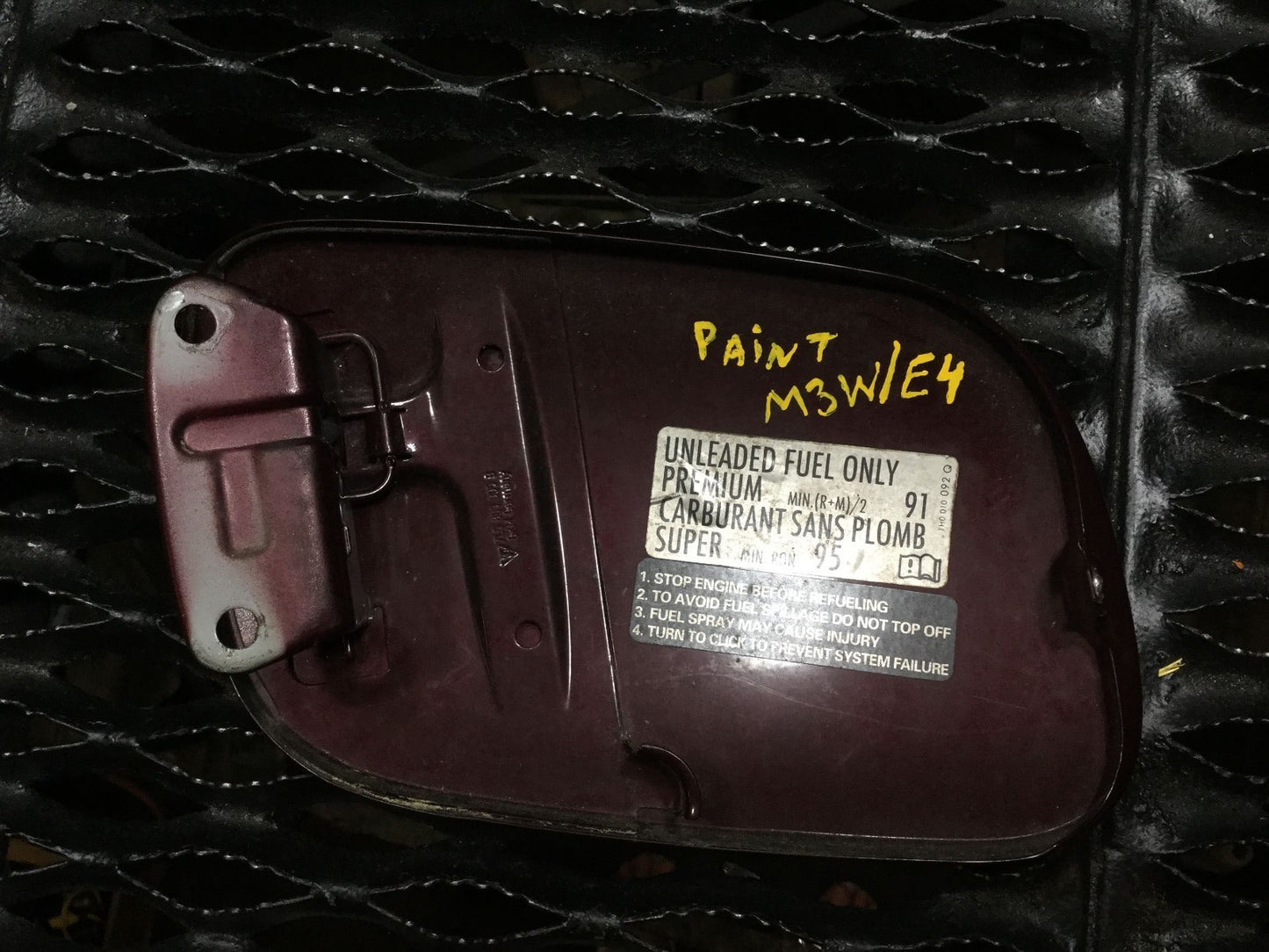 03 04 05 06 Porsche Cayenne Fuel Tank Door Lid Gas Filler OEM Paint Code: M3w/e4