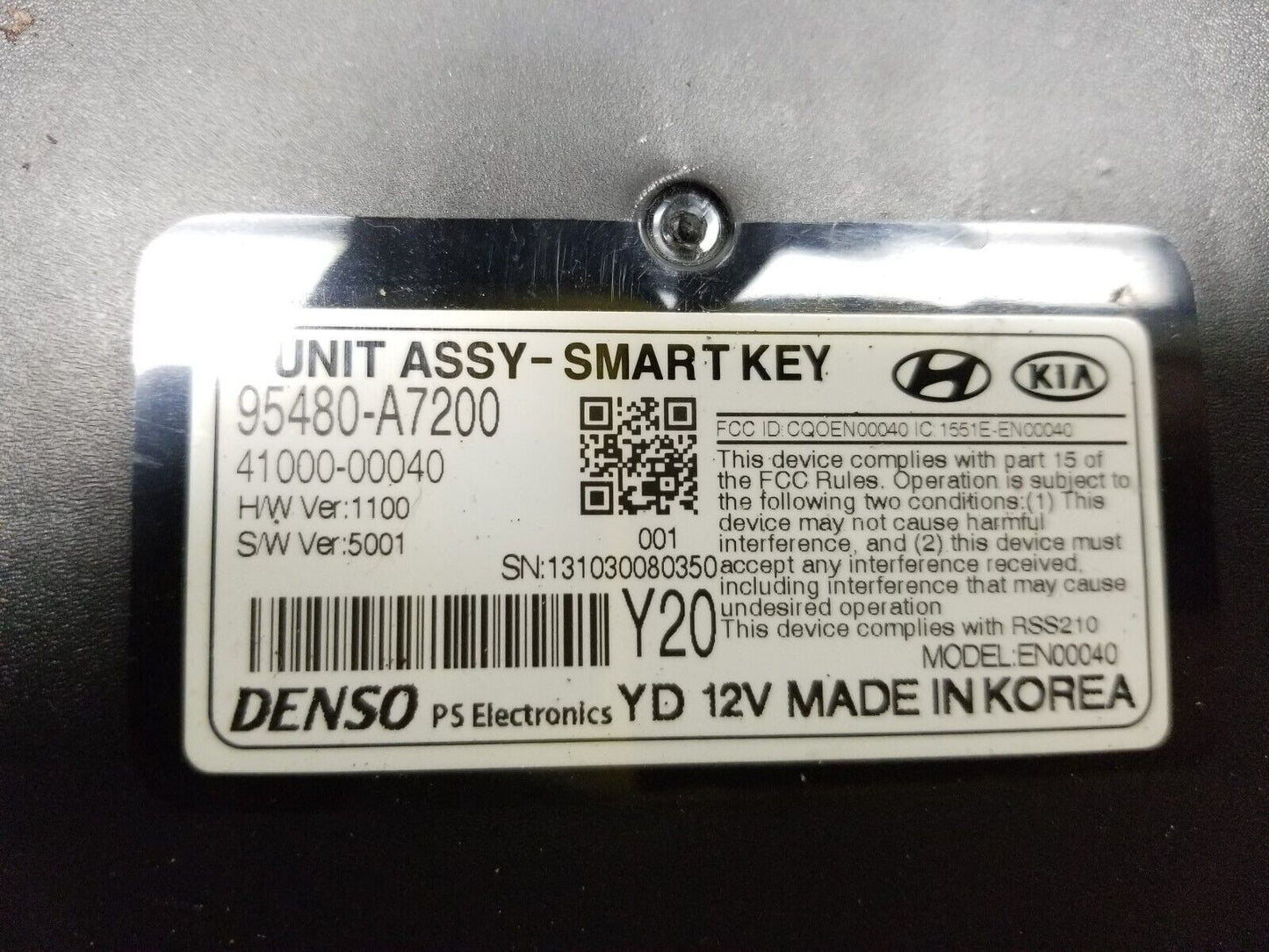 14 15 16 Kia Forte Keyless Entry Control Module 95480-a7200 OEM