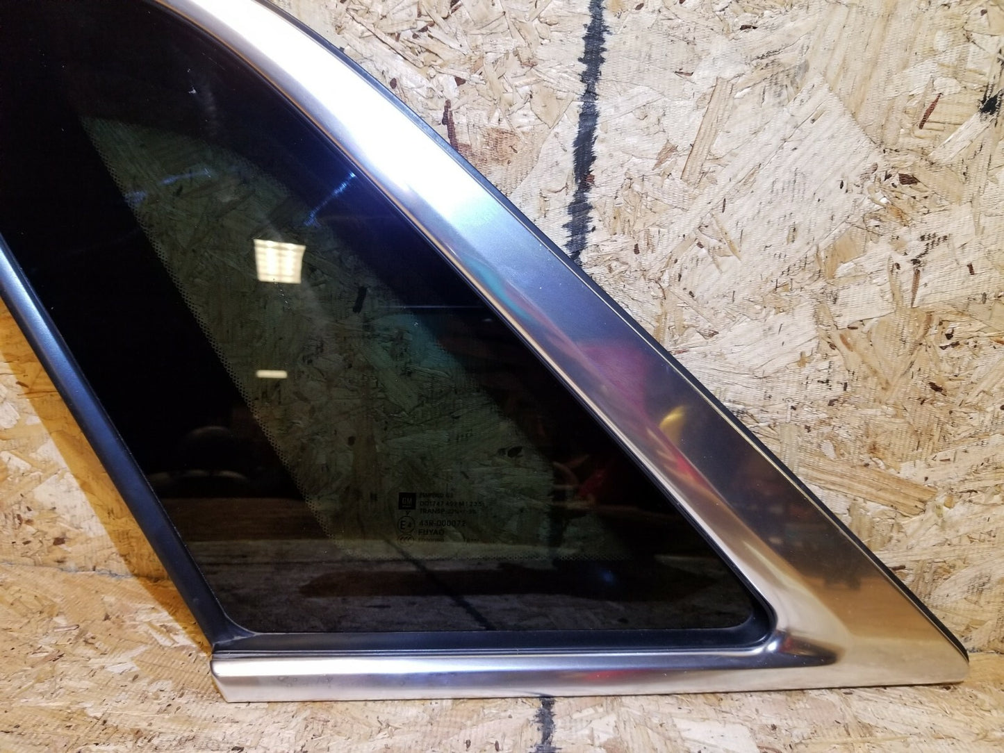 2017 Cadillac Xt5 Rear Quarter Window Glass Left Driver Side OEM