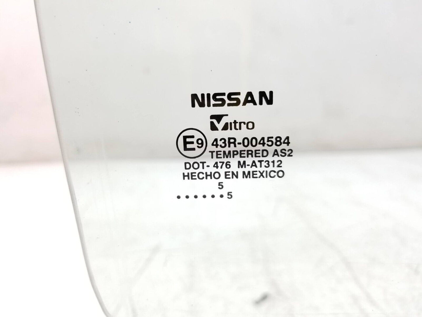 2013-2019 Nissan Sentra Door Window Glass Rear Passenger Side Right OEM