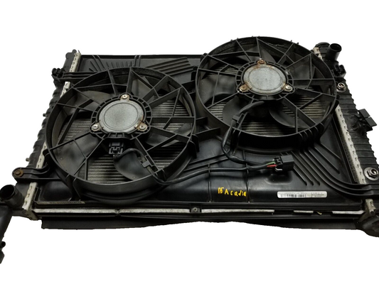 13 14 15 16 GMC Acadia Radiator Condenser Cooling Fan Assy OEM