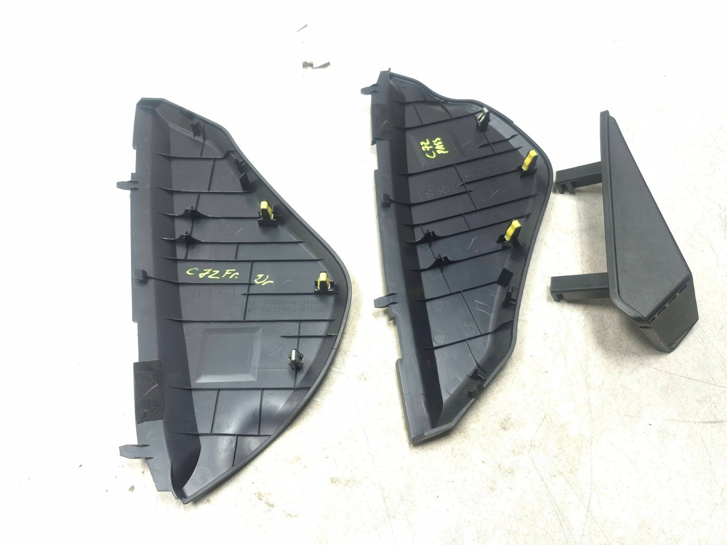 2009 Lexus IS250 Dash End Cap Cover Trim & Foot Rest Cover 3pcs OEM