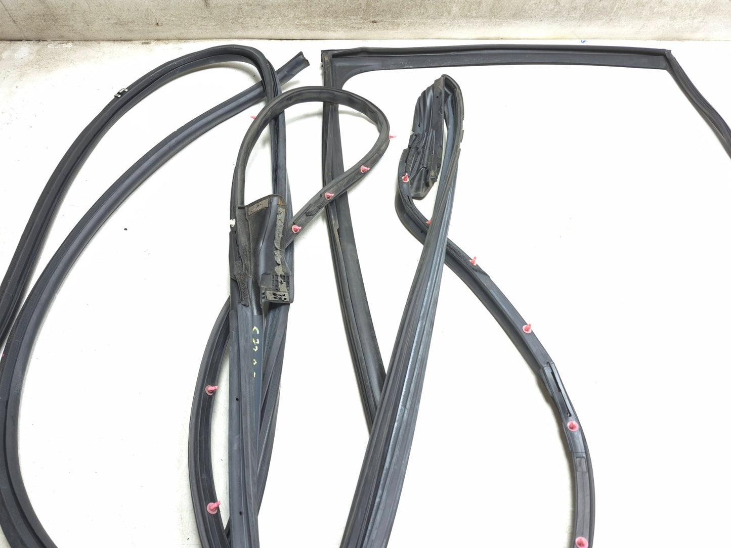 2009 Lexus IS250 Rear Door Weatherstrip Seal Driver Side Left 3pcs OEM