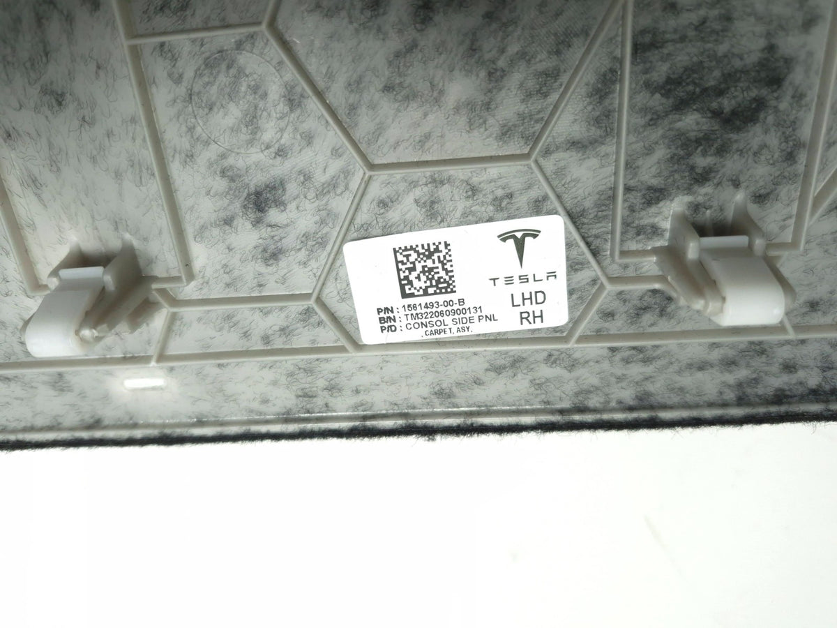 2022 Tesla Model 3 Center Console Side Trim Carpet Panel Left & Right OEM