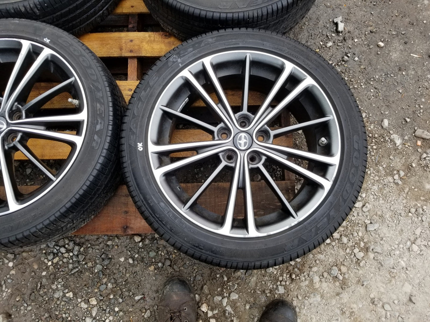2015 Scion Fr-s Frs Wheel Rim W/ Tire Goodyear Eagle 215/45r17 4pcs OEM ā