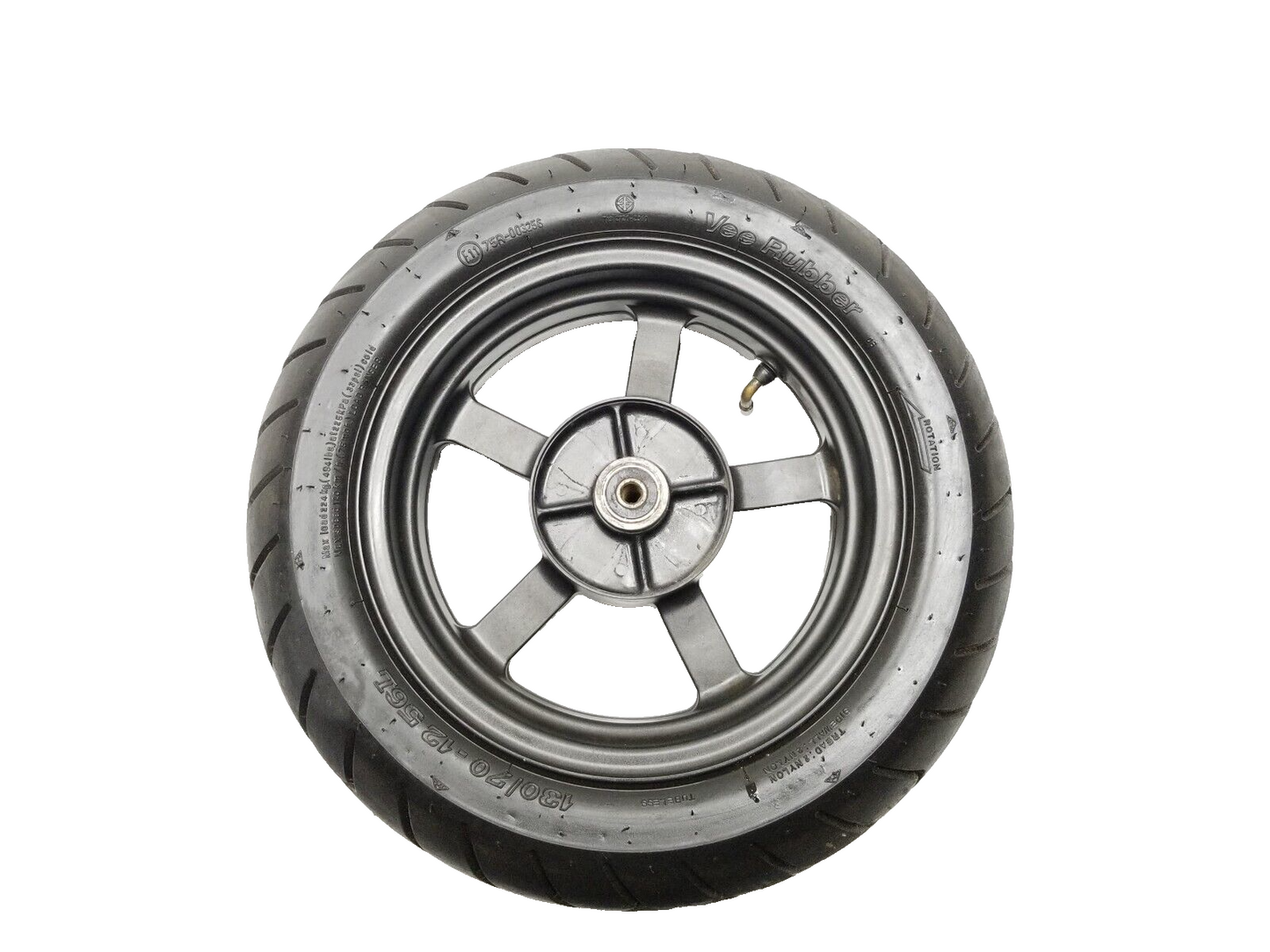2022-2024 Honda Grom 125 Rear Wheel Rim 12x3.50 & Tire 130/70-12 OEM
