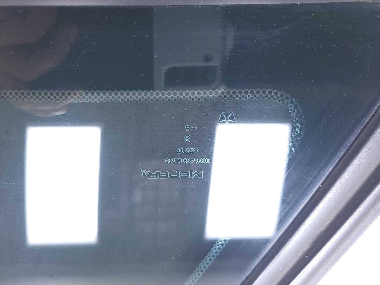 15 - 18 Dodge Challenger Rear Quarter Window Glass Right Passenger Side OEM 87k