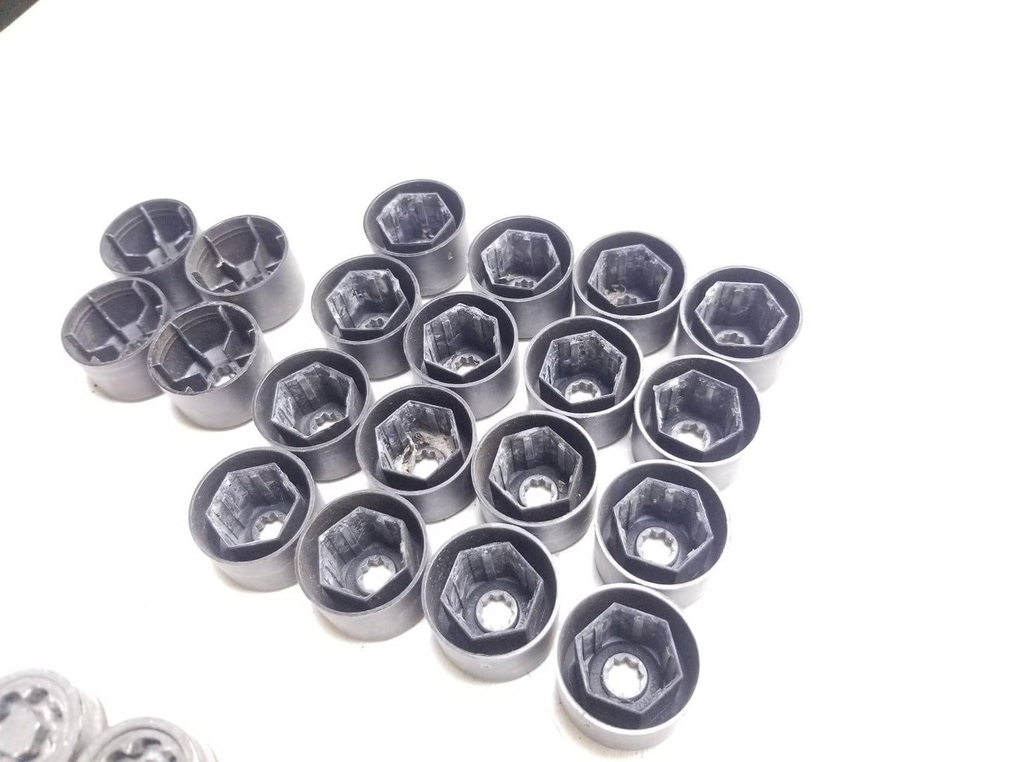 2010 - 2014 VW Golf GTI Wheel Lug Bolt Cap Cover W/ Secret Key Set OEM