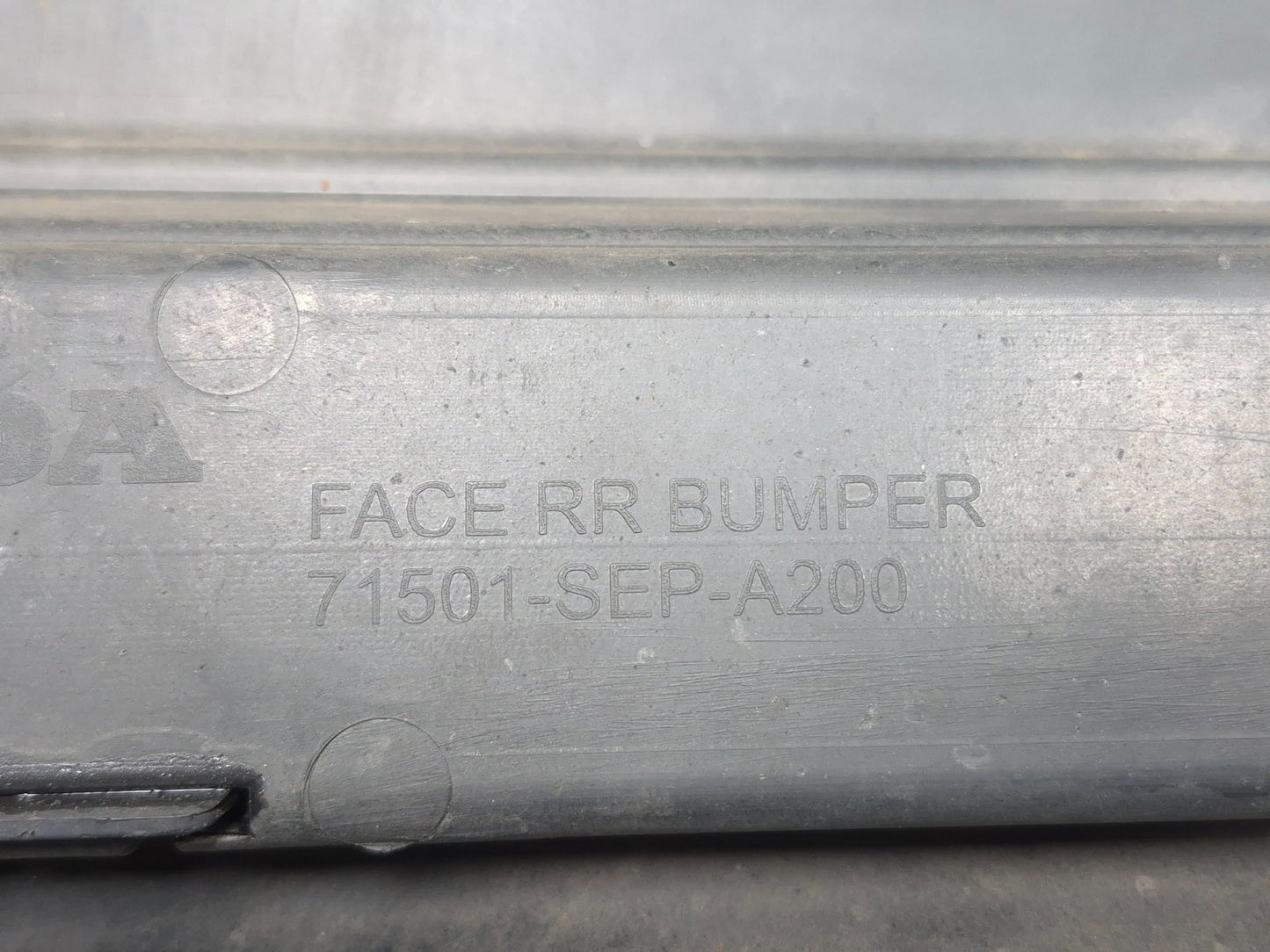 2008 Acura Tl Type-s Rear Bumper Cover OEM