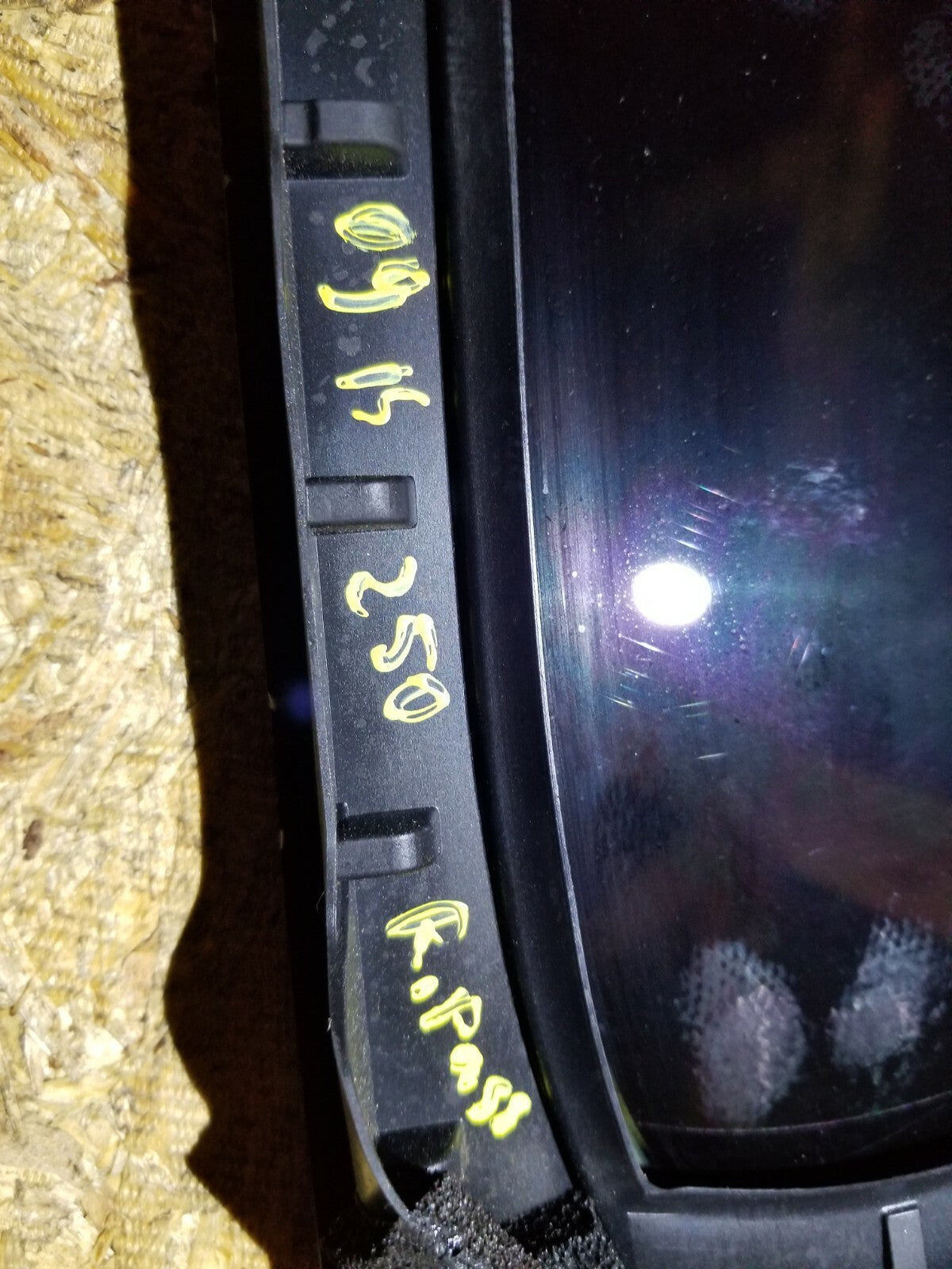 09 10 11 12 13 Lexus IS250 Rear Right Passenger Side Door Vent Window Glass OEM