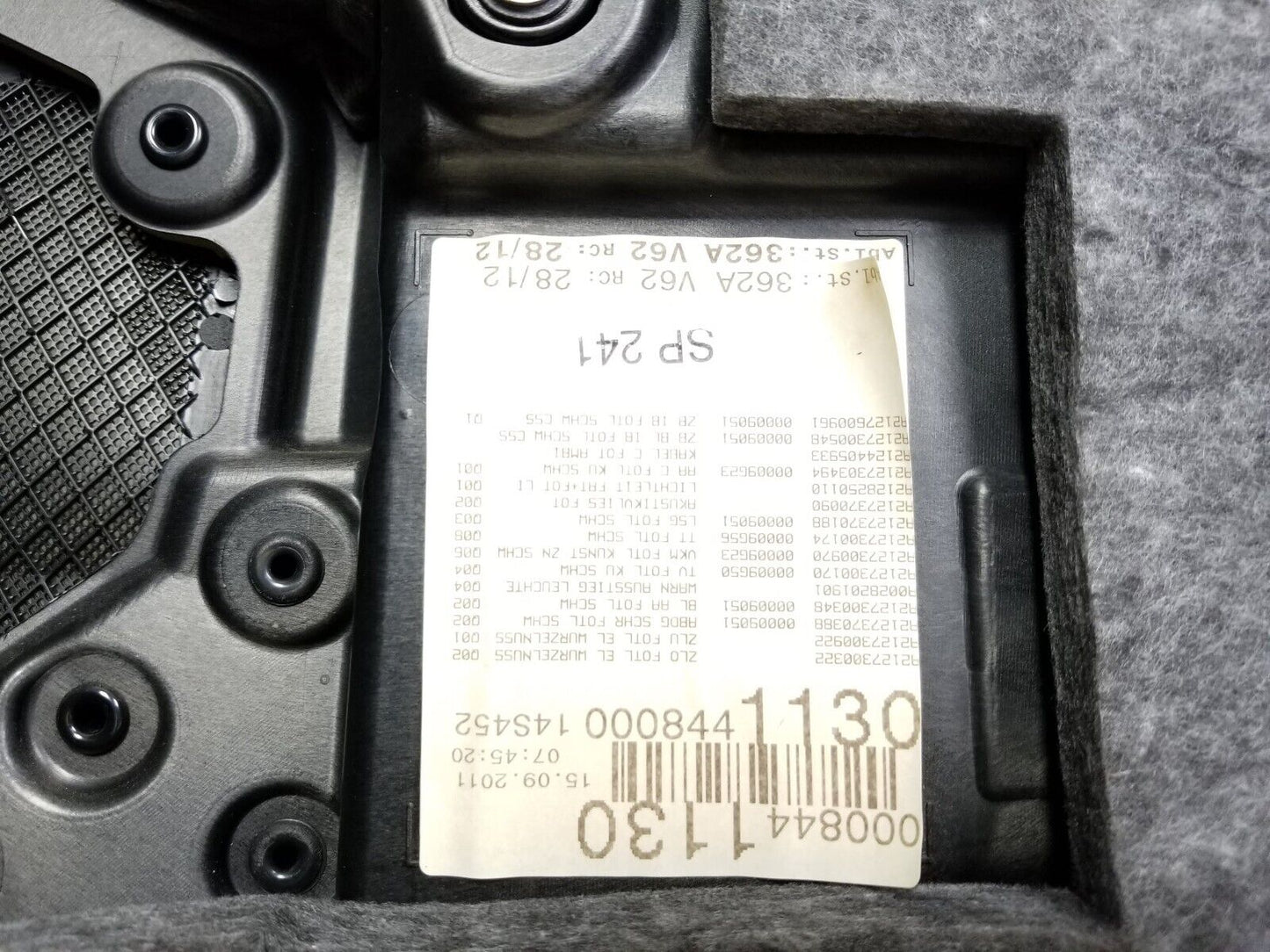 10-13 Mercedes W212 E350 E500 E550 Door Panel Trim Rear Driver Side Left OEM