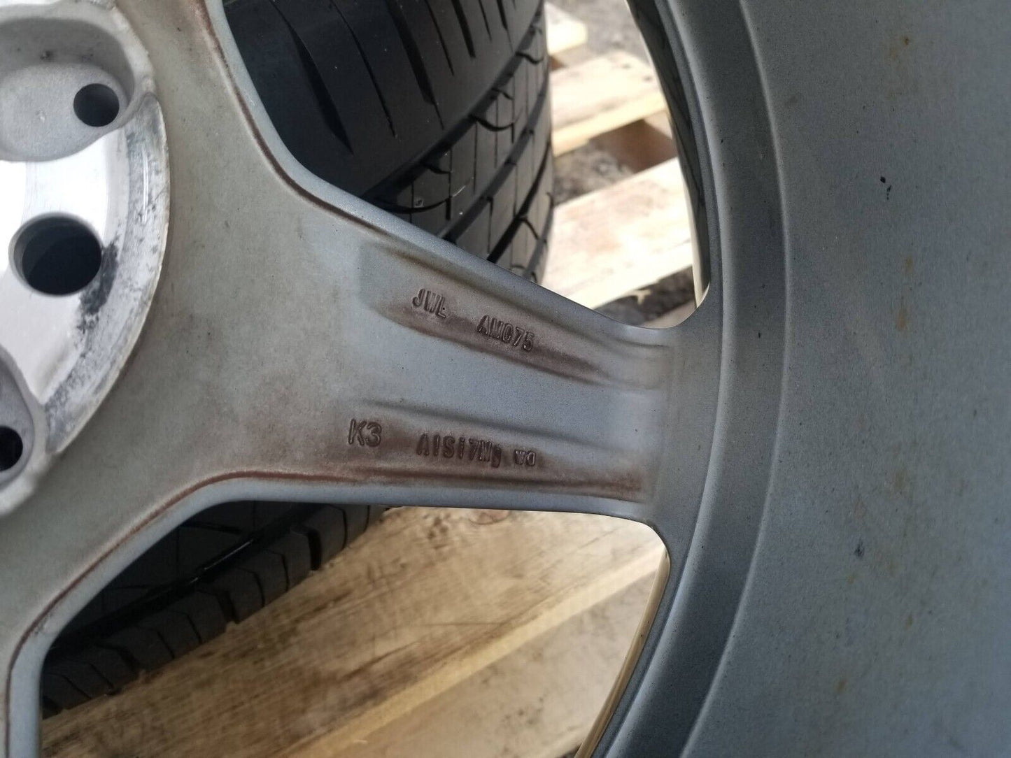 2015-2020 Mercedes C300 W205 Amg Wheel Rim R18 W/ Tire 245/40zr18 8/32" Pair OEM