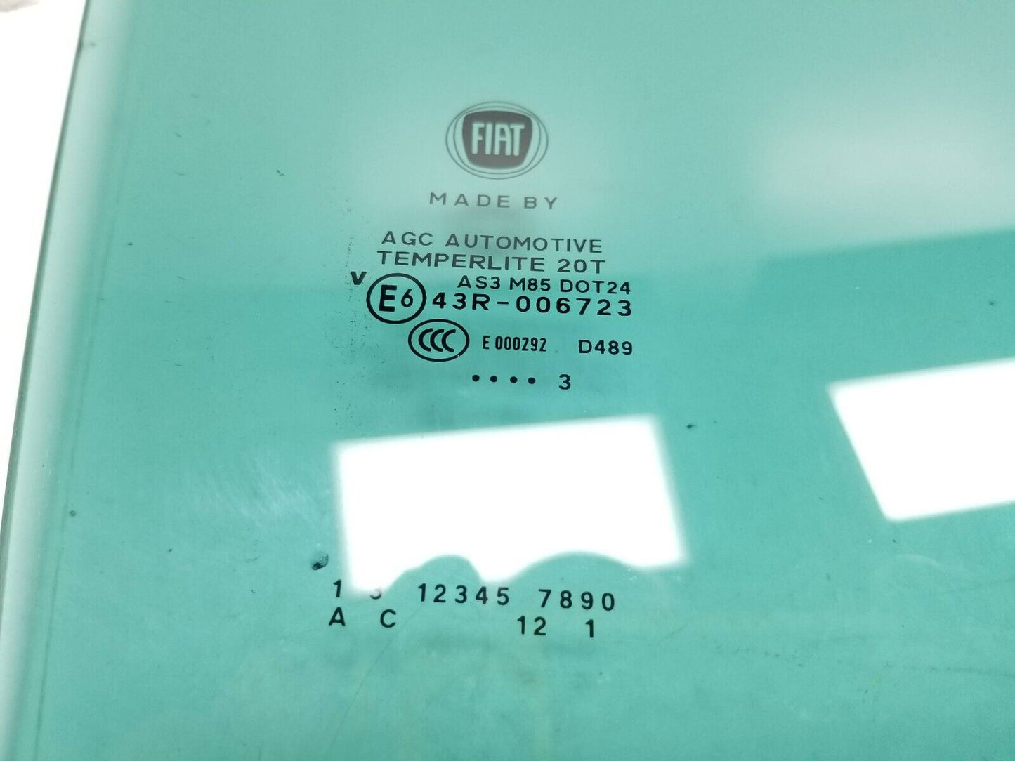14 15 16 17 Fiat 500l Rear Right Passenger Side Door Window Glass  OEM
