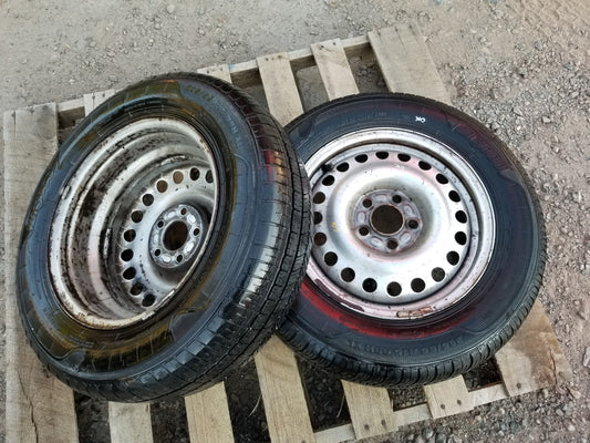 2012 Ford Transit Connect Steel Wheel Rim W/ Tire 205/65r15 Pair OEM ✅