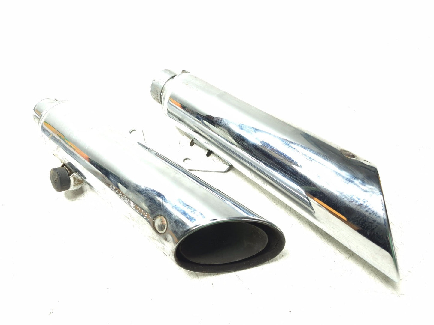 1985 Honda Shadow Vt500c Exhaust Muffler Left & Right Pair OEM