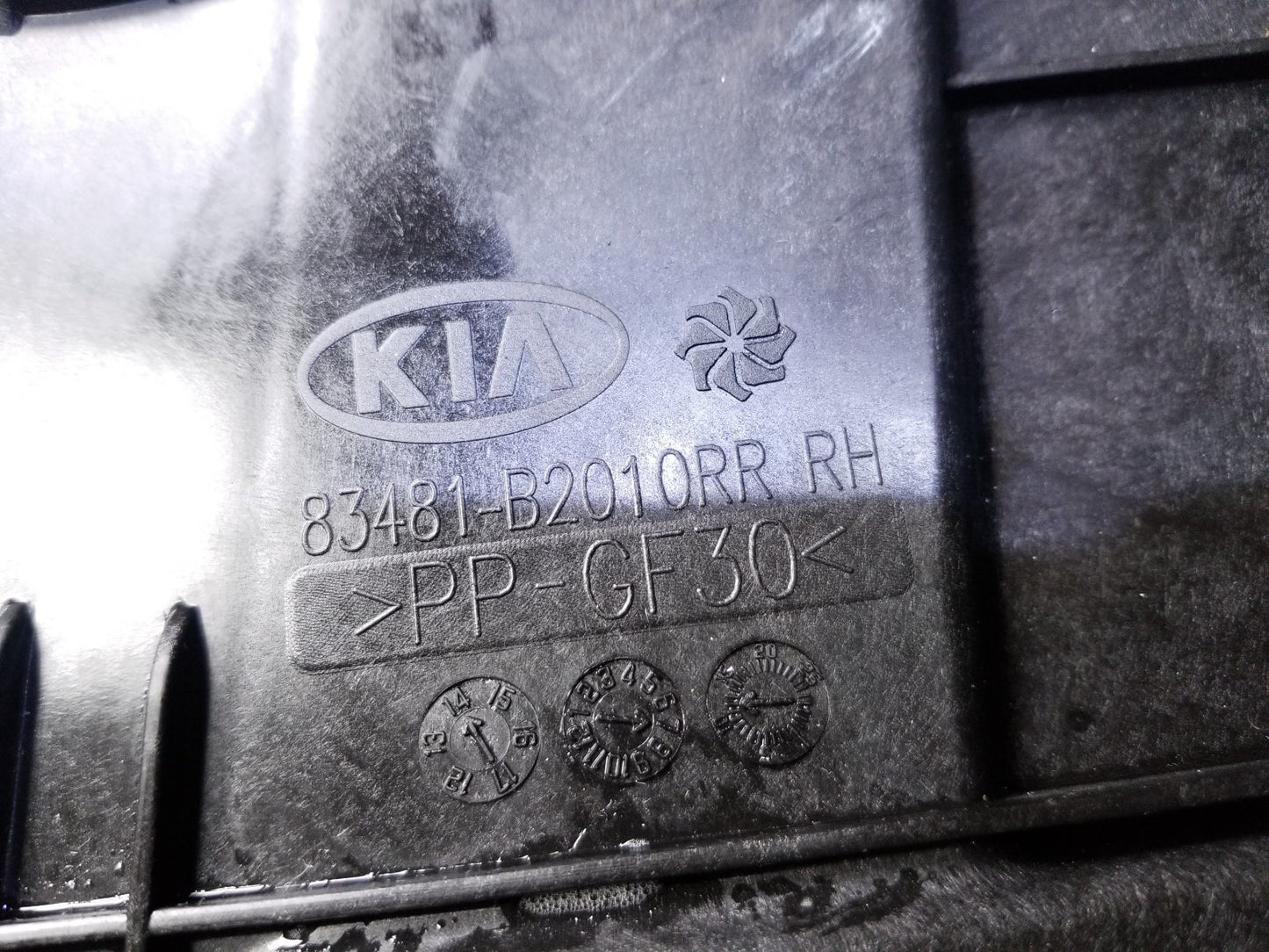2015 Kia Soul Window Regulator Rear Passenger OEM 83481-b2010rr