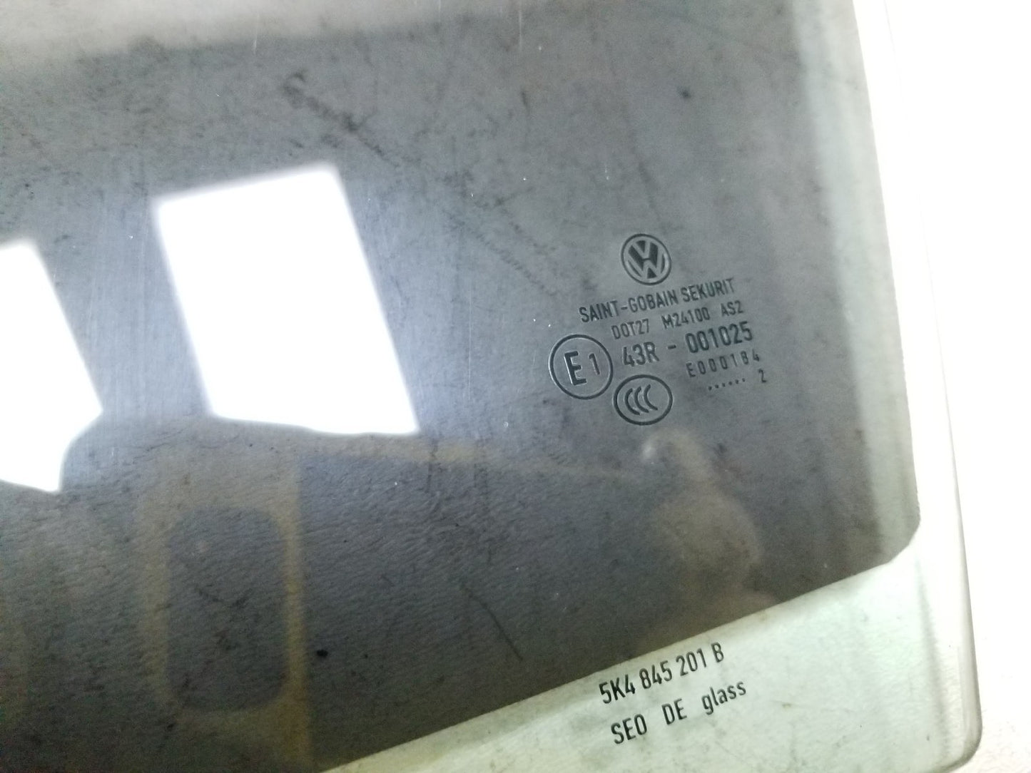 2010 - 2014 VW Golf GTI Door Window Glass Front Driver Side Left  OEM