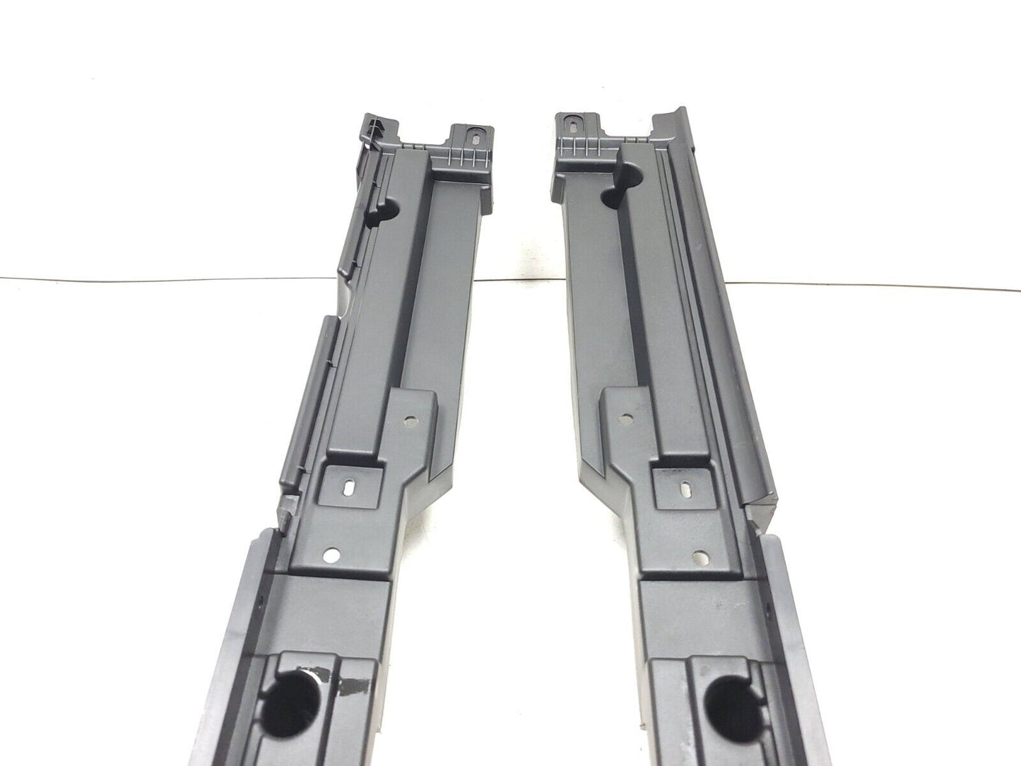 07-13 BMW X5 E70 Trunk Floor Rail Guide Panel Pair OEM
