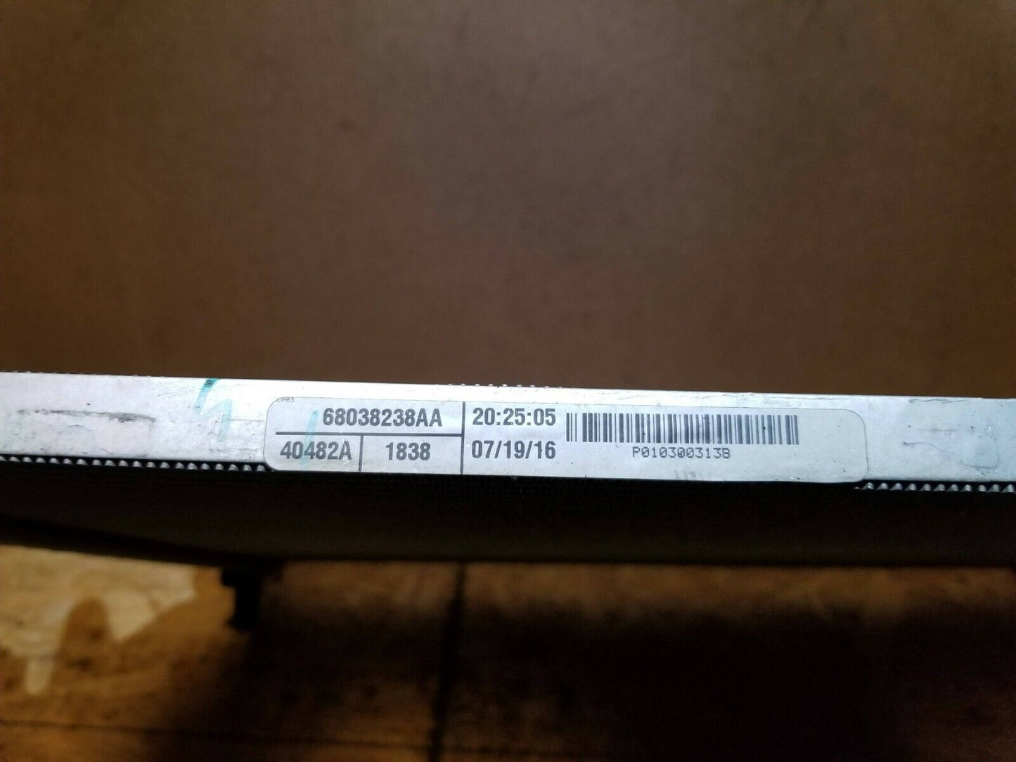 12 13 14 15 16 Dodge Journey Radiator 68038238aa OEM 54k