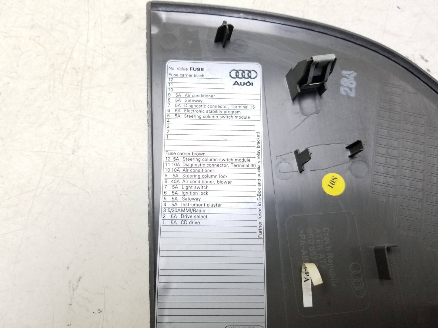 2009 - 2017 Audi Q5 Dash End Cap Cover Trim Pair OEM